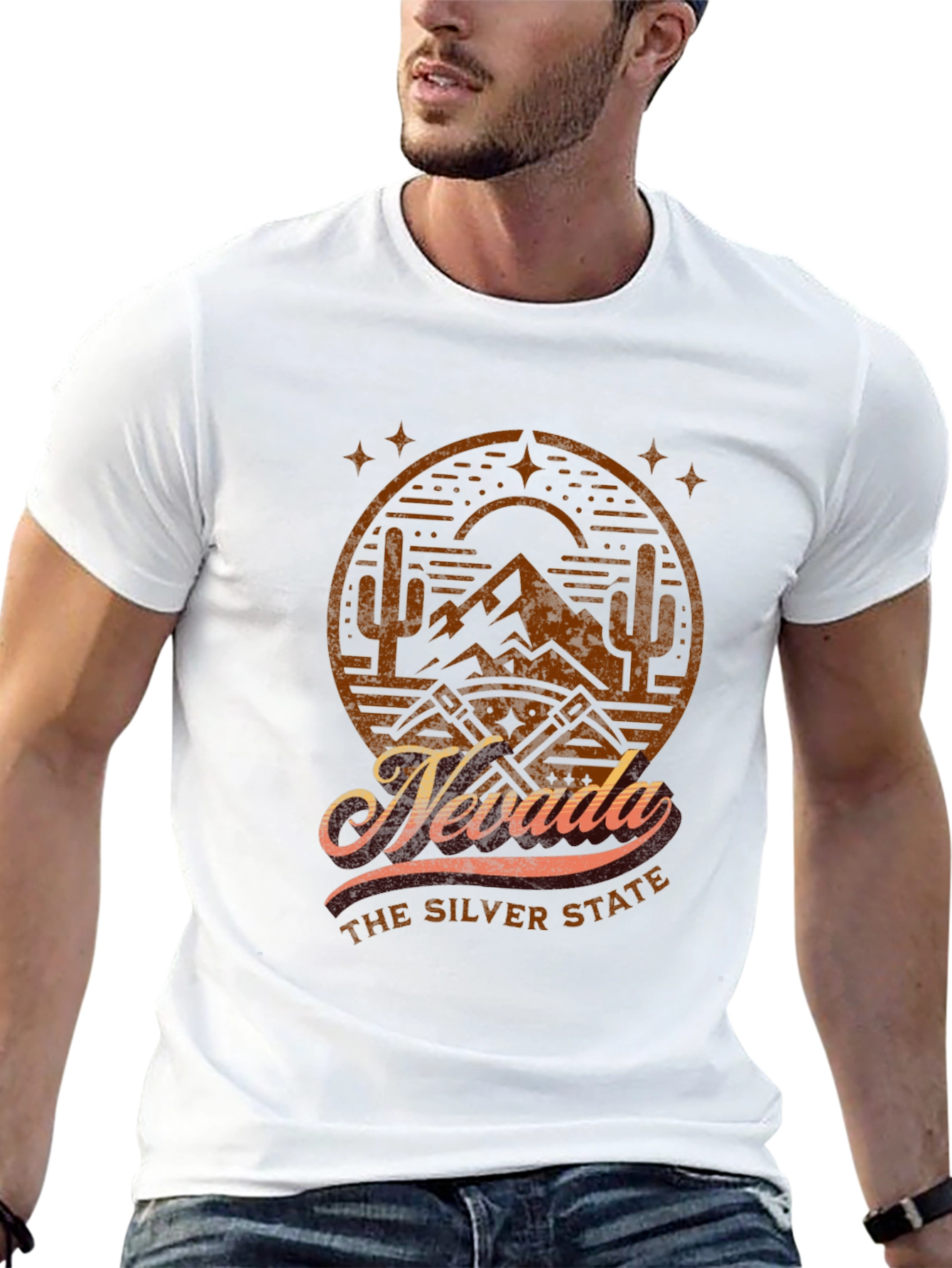 Nevada The Silver State Graphic T-Shirt