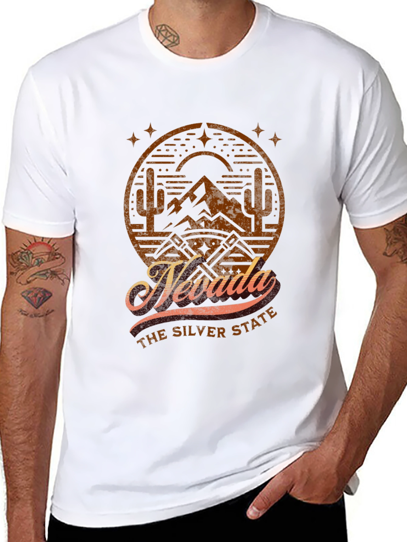 Nevada The Silver State Graphic T-Shirt