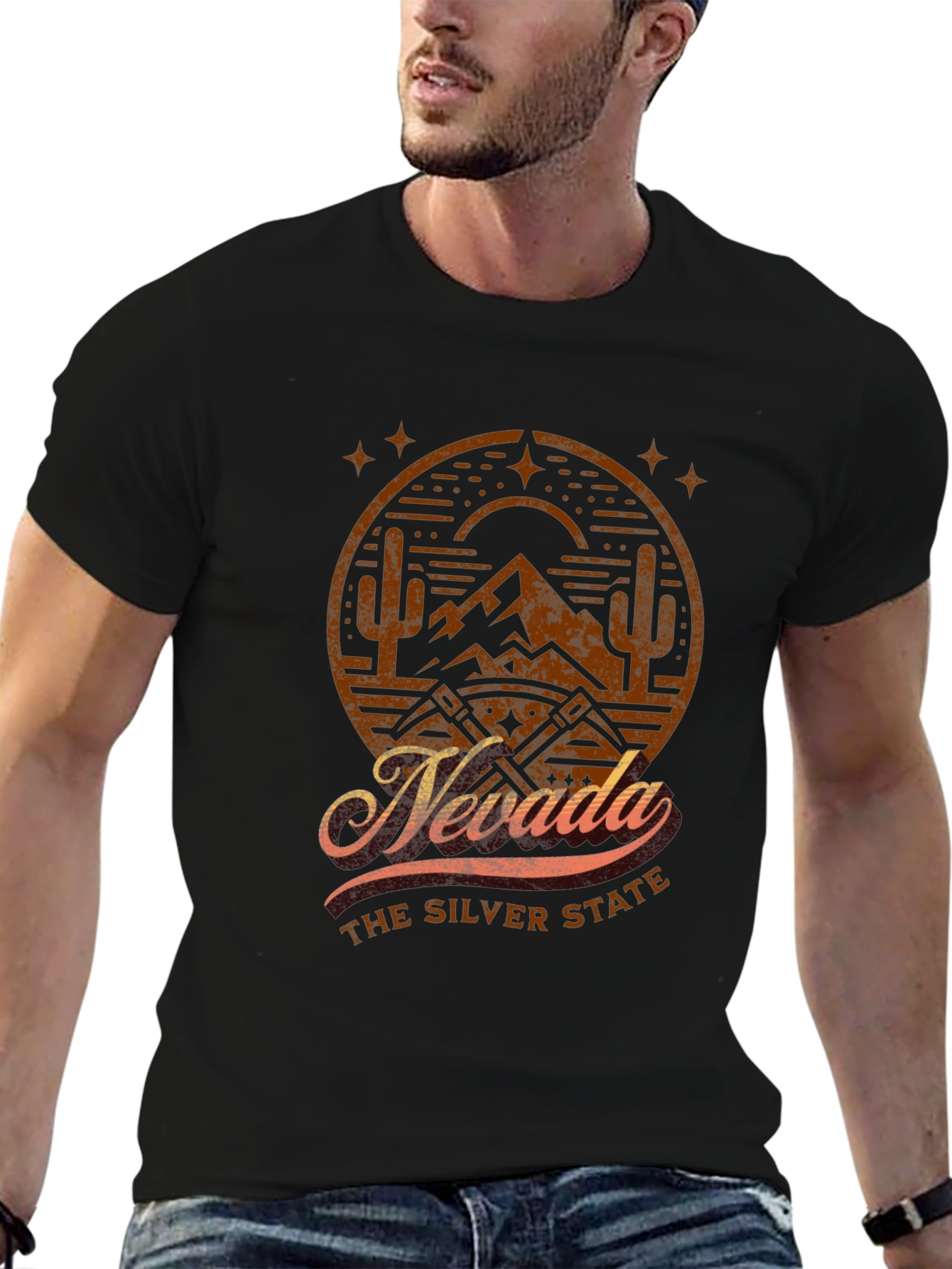 Nevada The Silver State Graphic T-Shirt