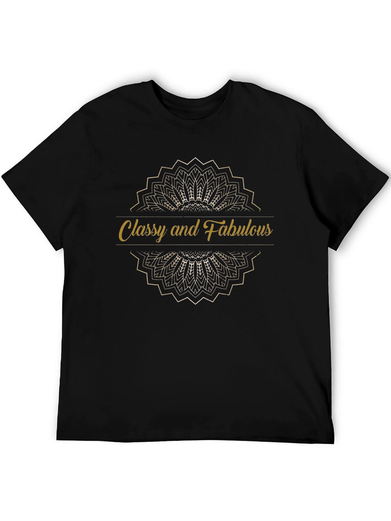 Classy & Fabulous Black Graphic Tee