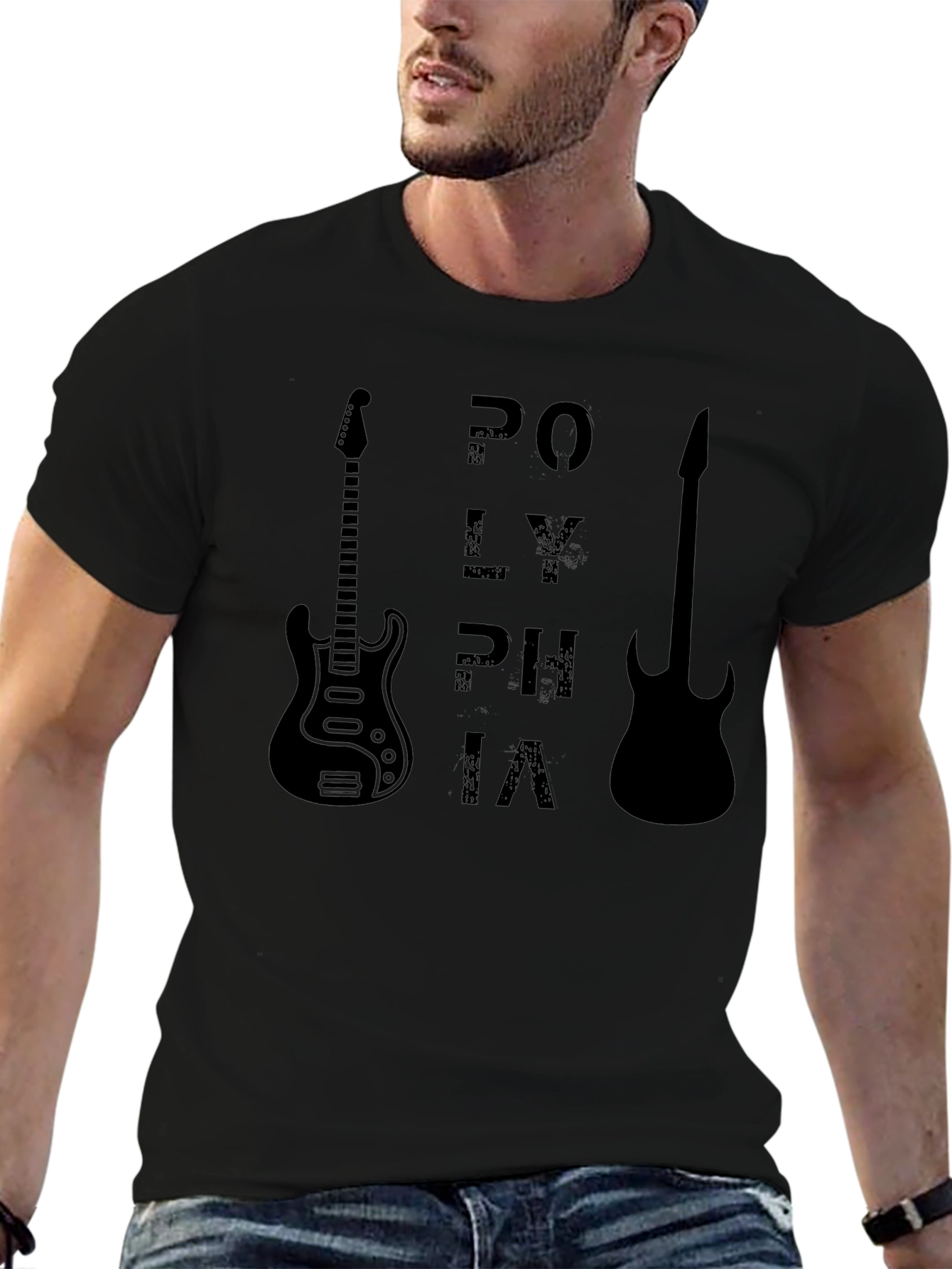 Polyphia Guitar T-Shirt - Black Graphic Tee