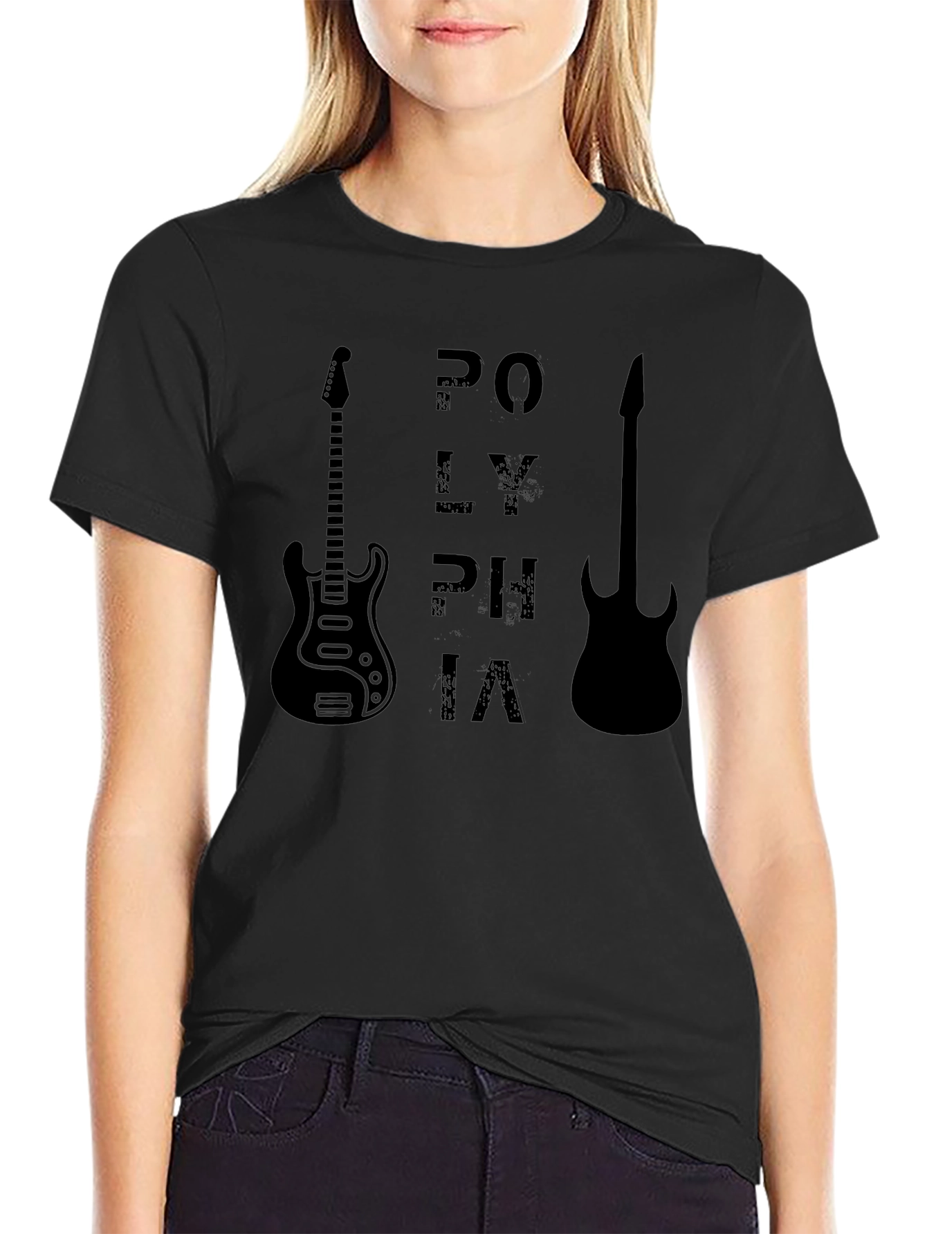 Polyphia Guitar T-Shirt - Black Graphic Tee