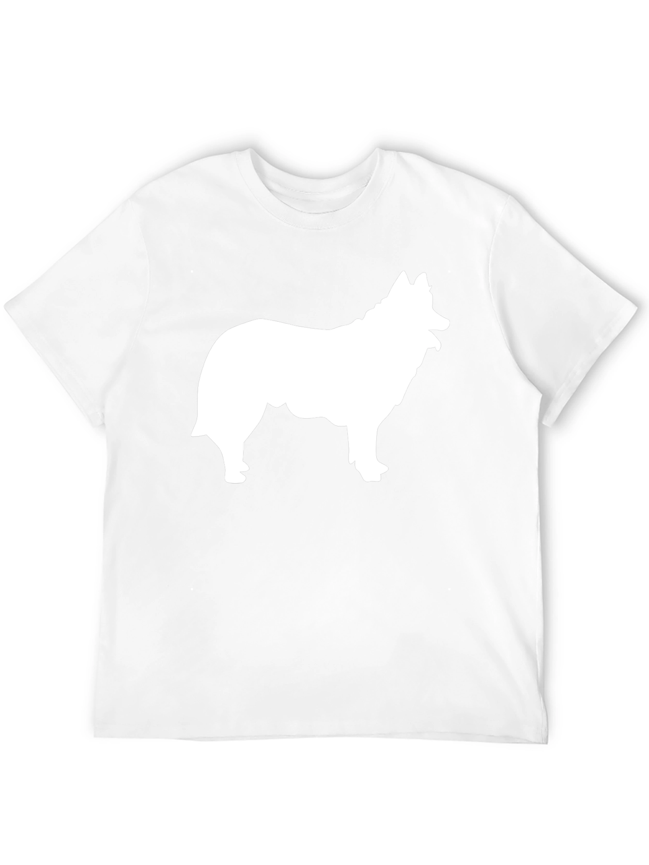 Dog Silhouette Graphic Tee - Black