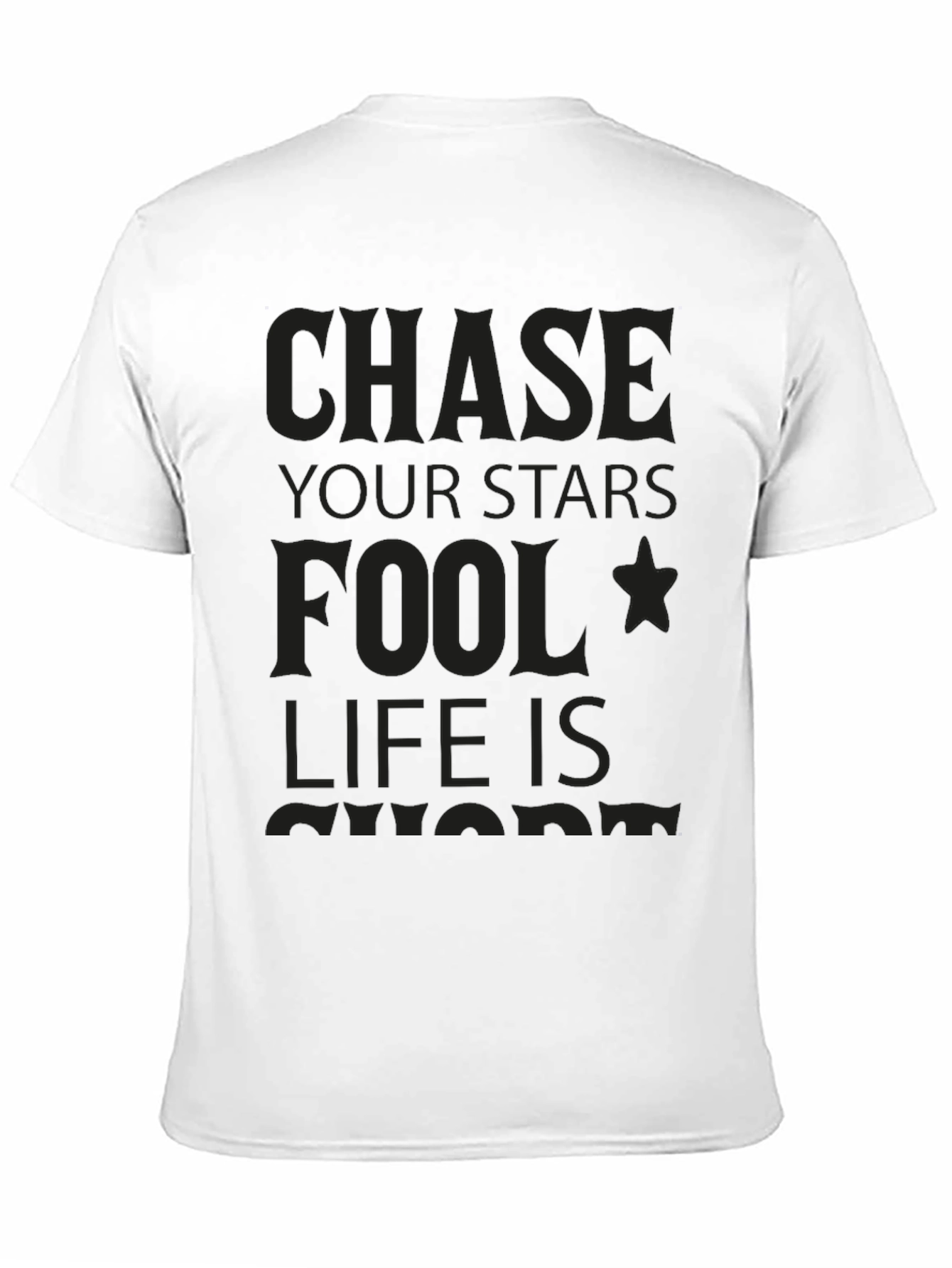 Chase Your Stars Graphic Tee - Black T-Shirt