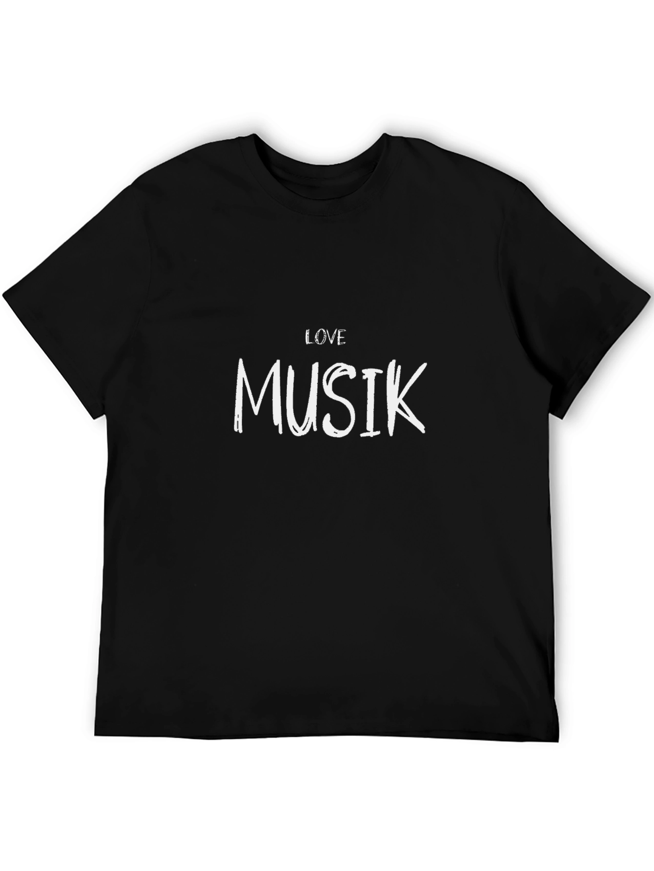 Love Musik Black Graphic T-Shirt