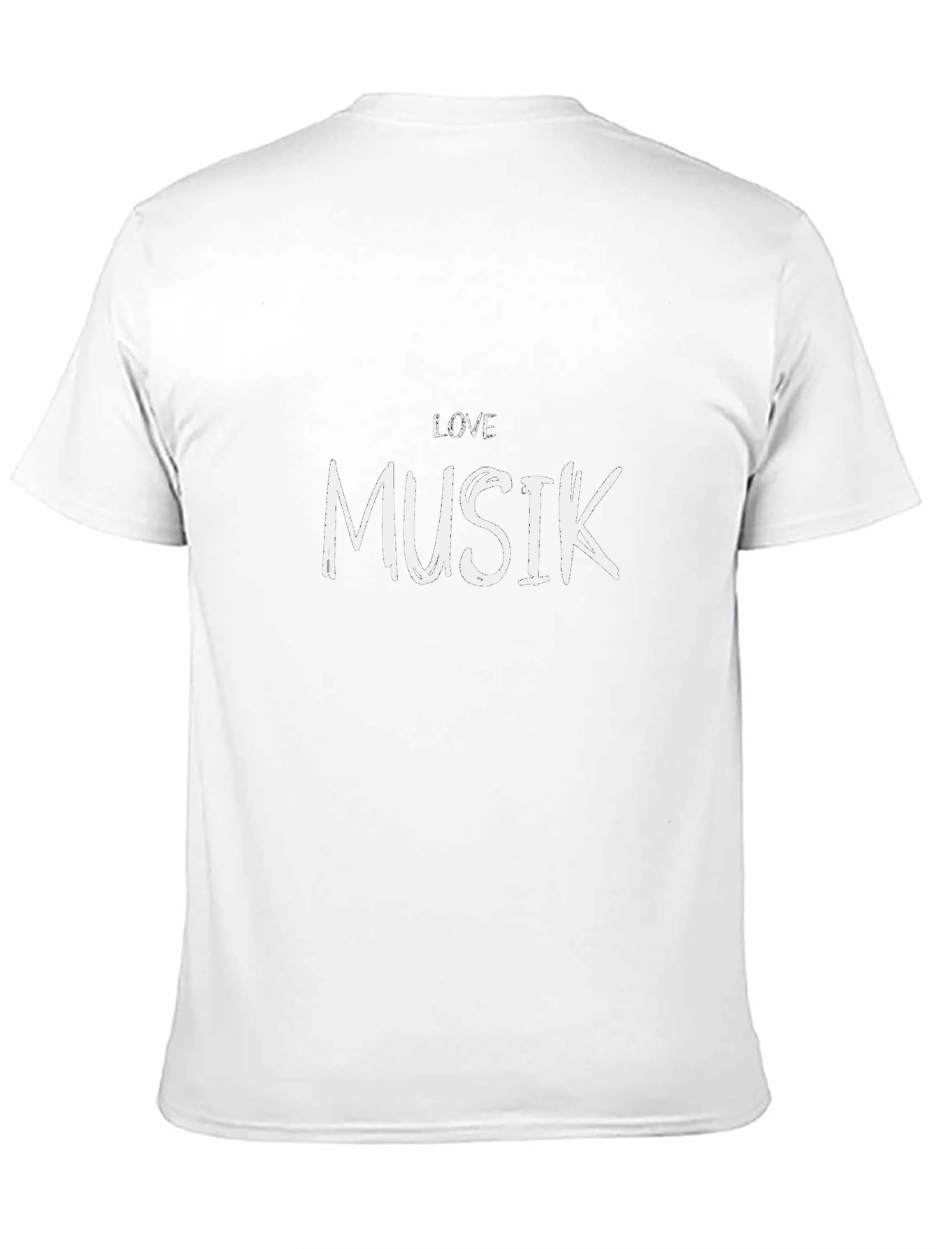 Love Musik Black Graphic T-Shirt