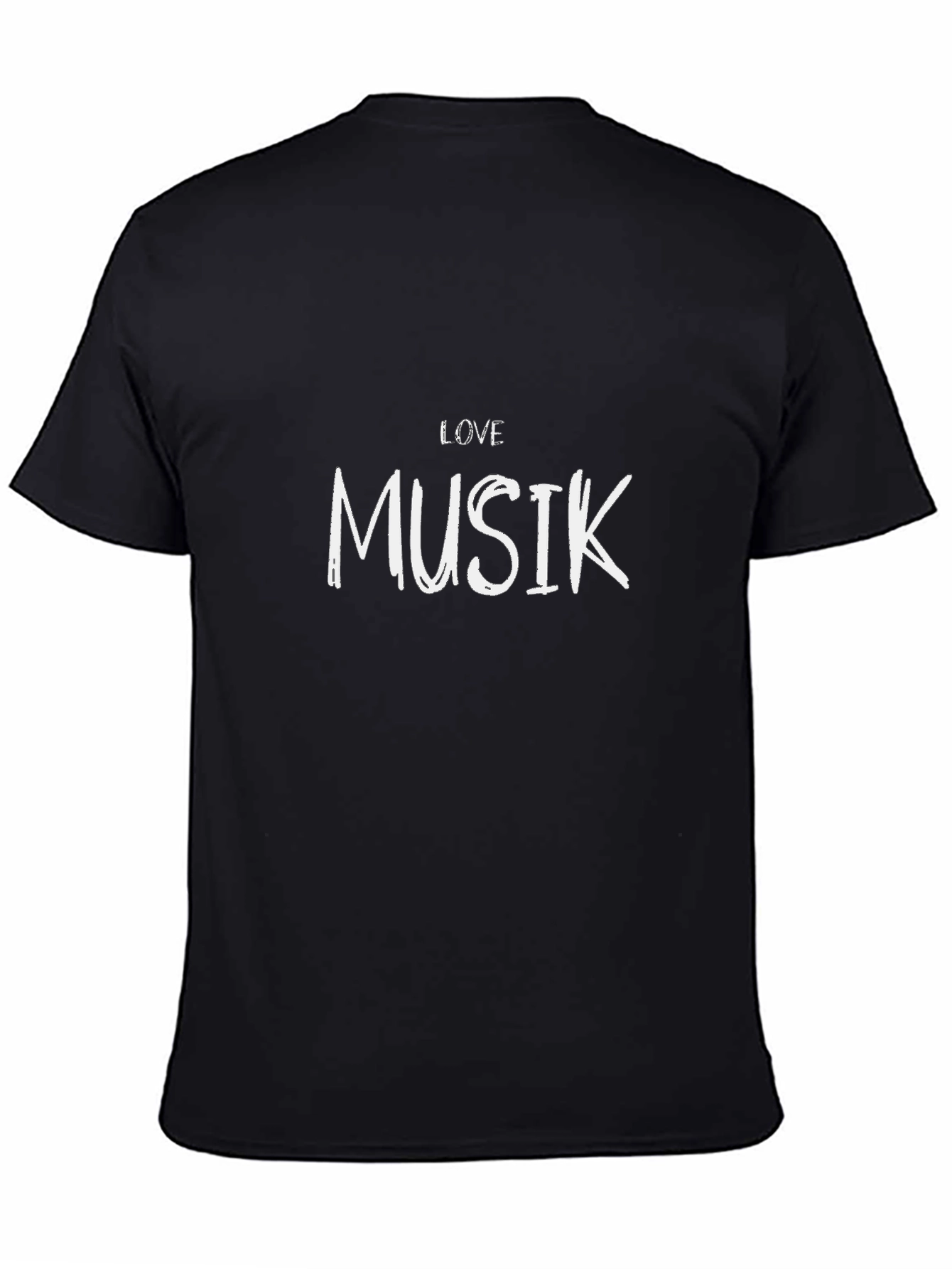 Love Musik Black Graphic T-Shirt