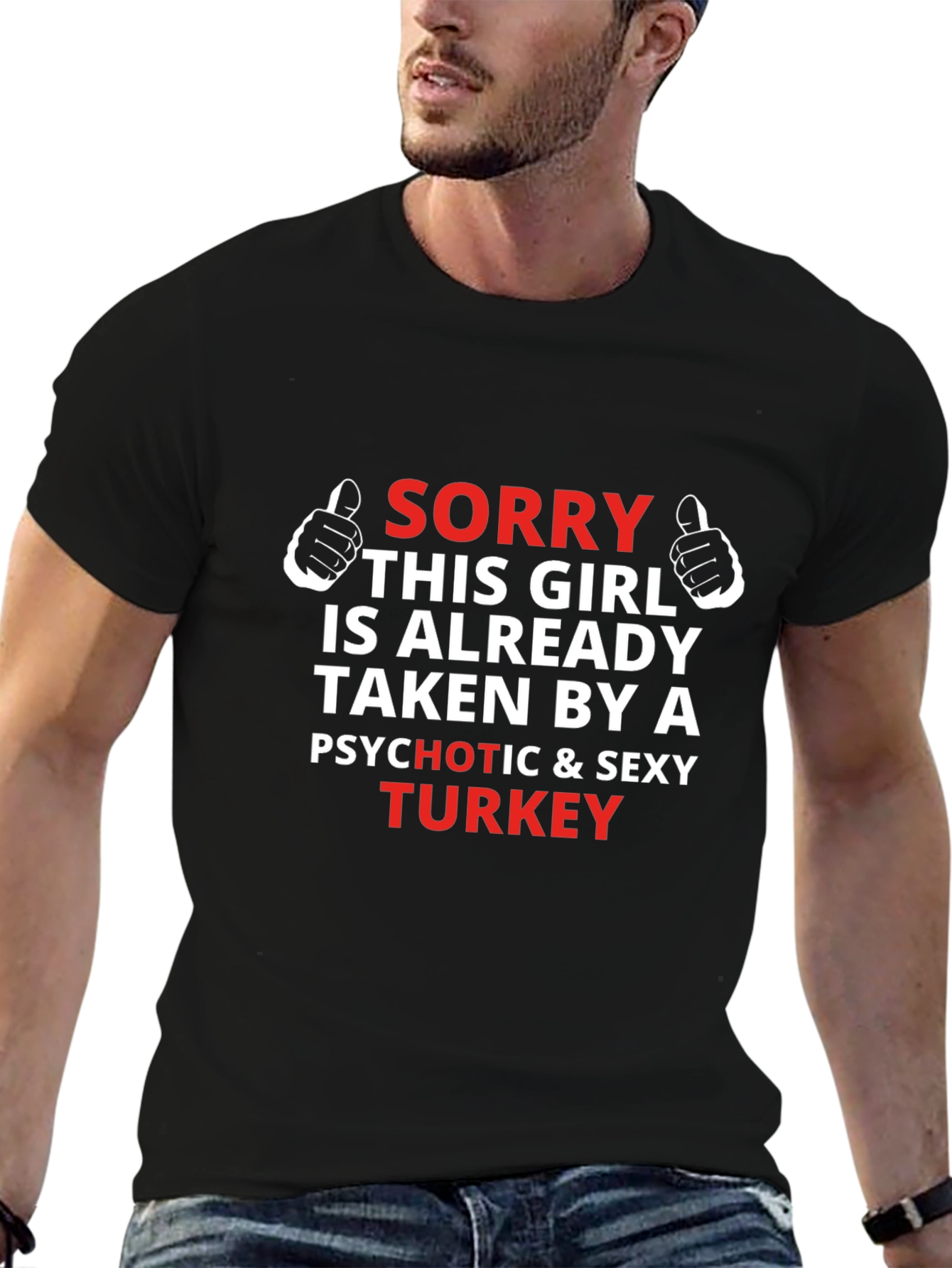 Funny Turkey Graphic T-Shirt