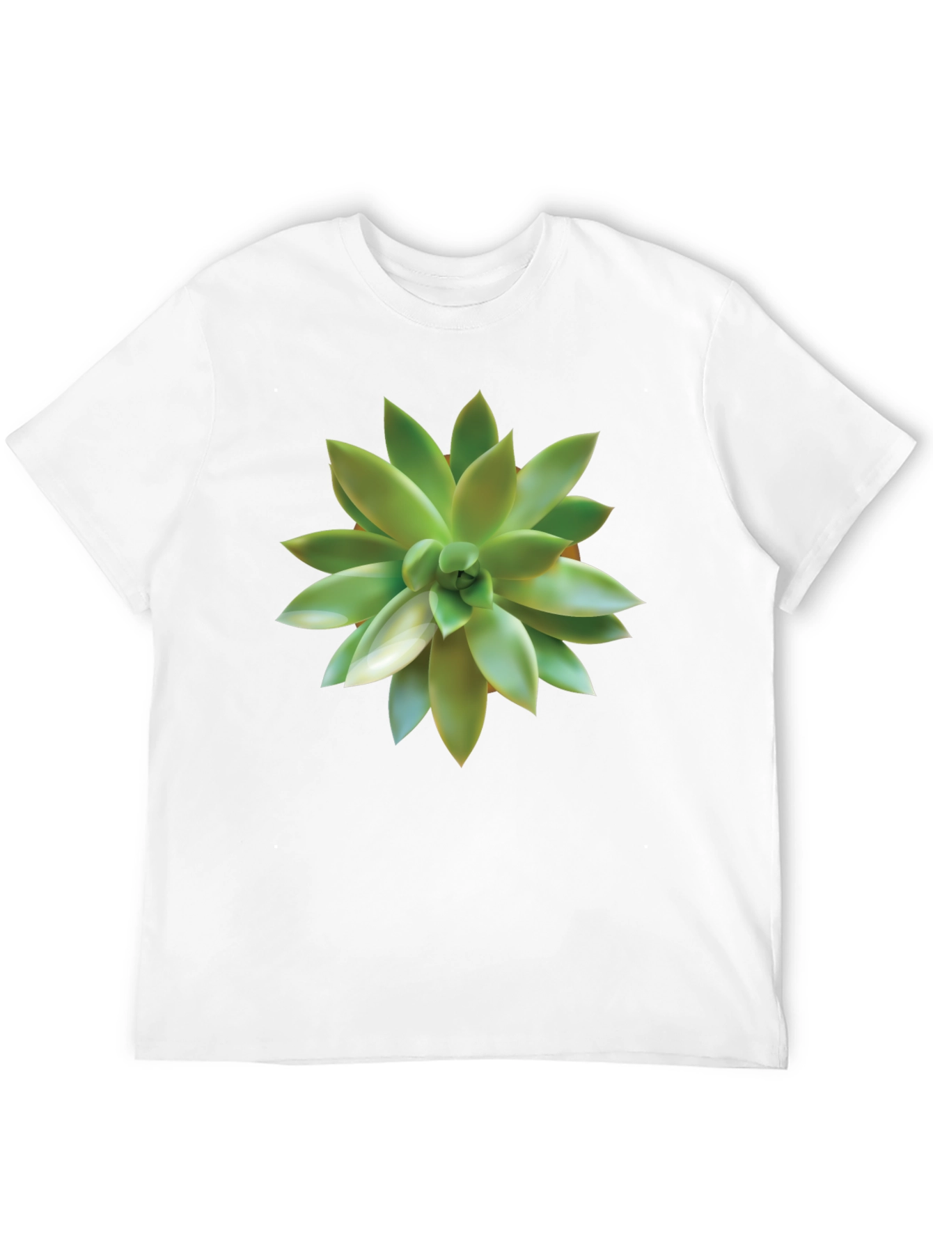 Succulent Graphic Black T-Shirt