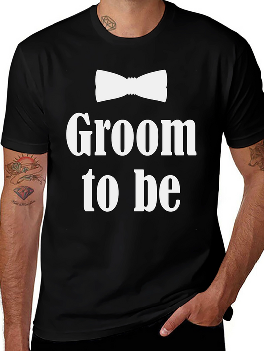 Groom To Be T-Shirt - Bow Tie Design