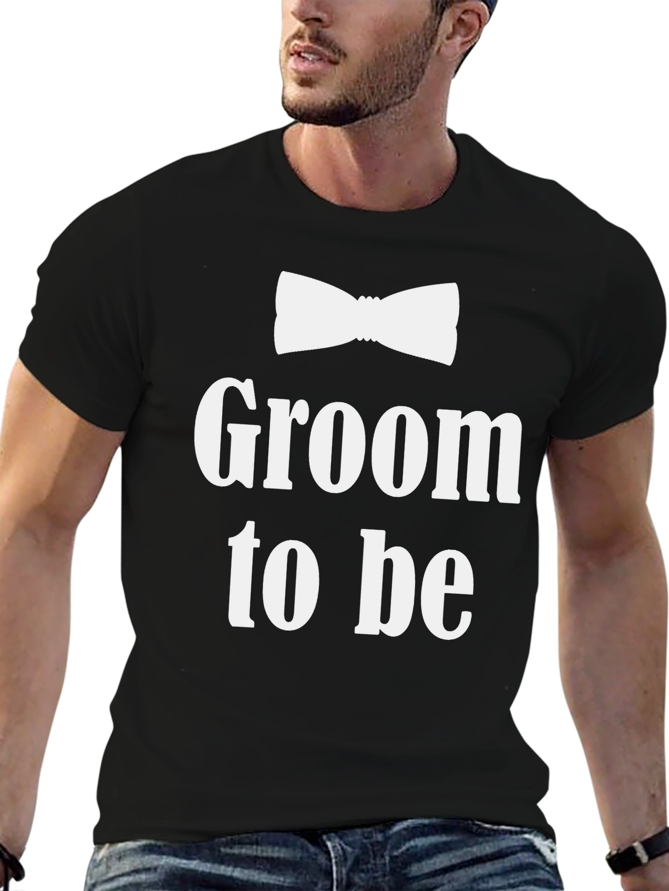 Groom To Be T-Shirt - Bow Tie Design