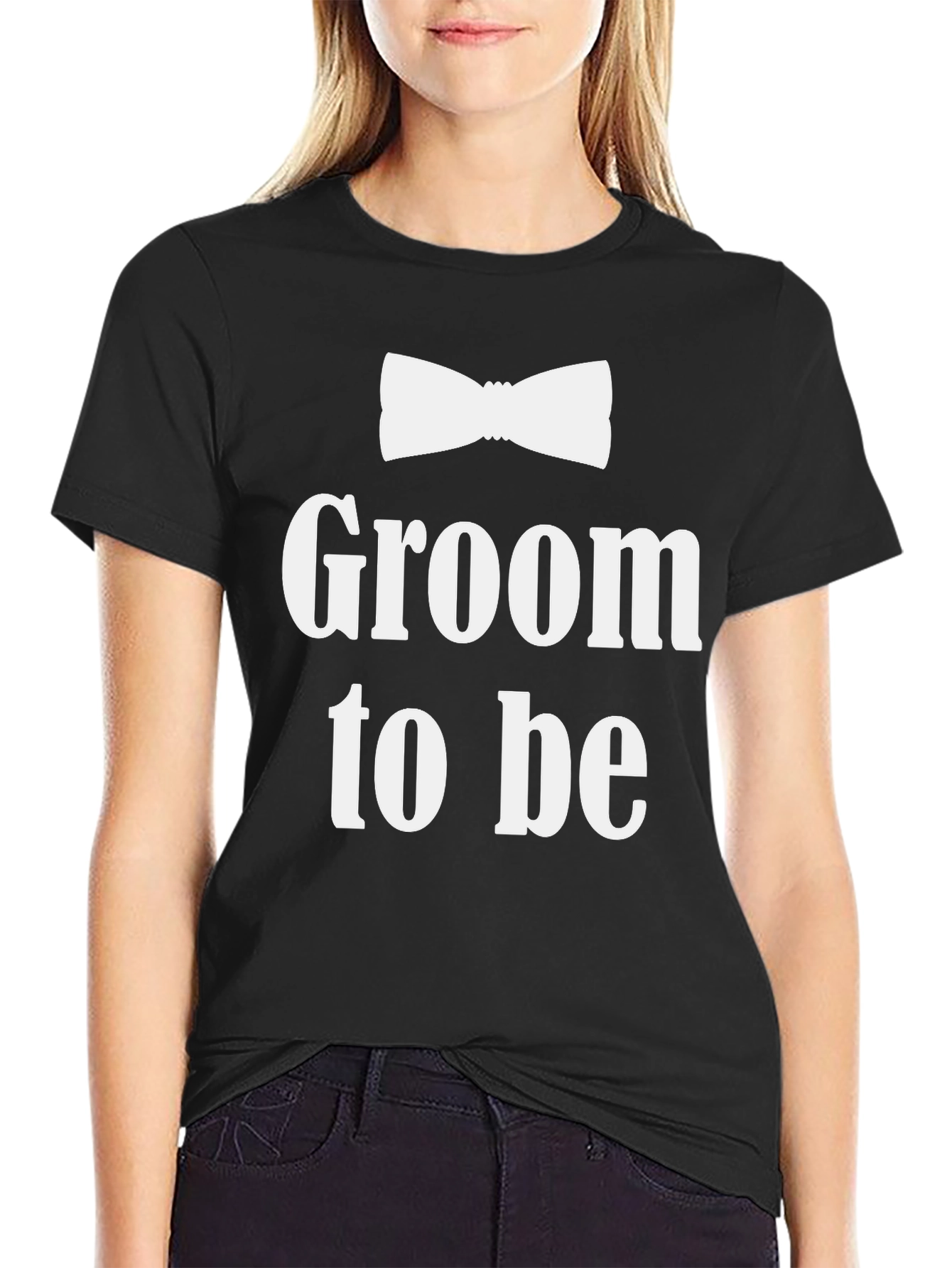 Groom To Be T-Shirt - Bow Tie Design