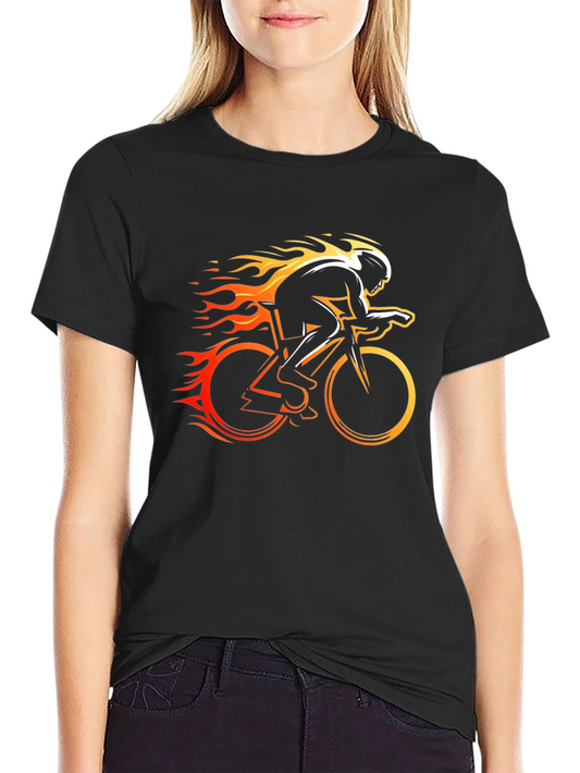 Burning Speed Cycling T-Shirt - Black