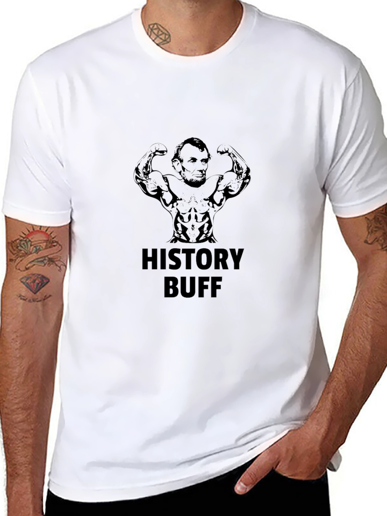 History Buff Bodybuilder T-Shirt - Black