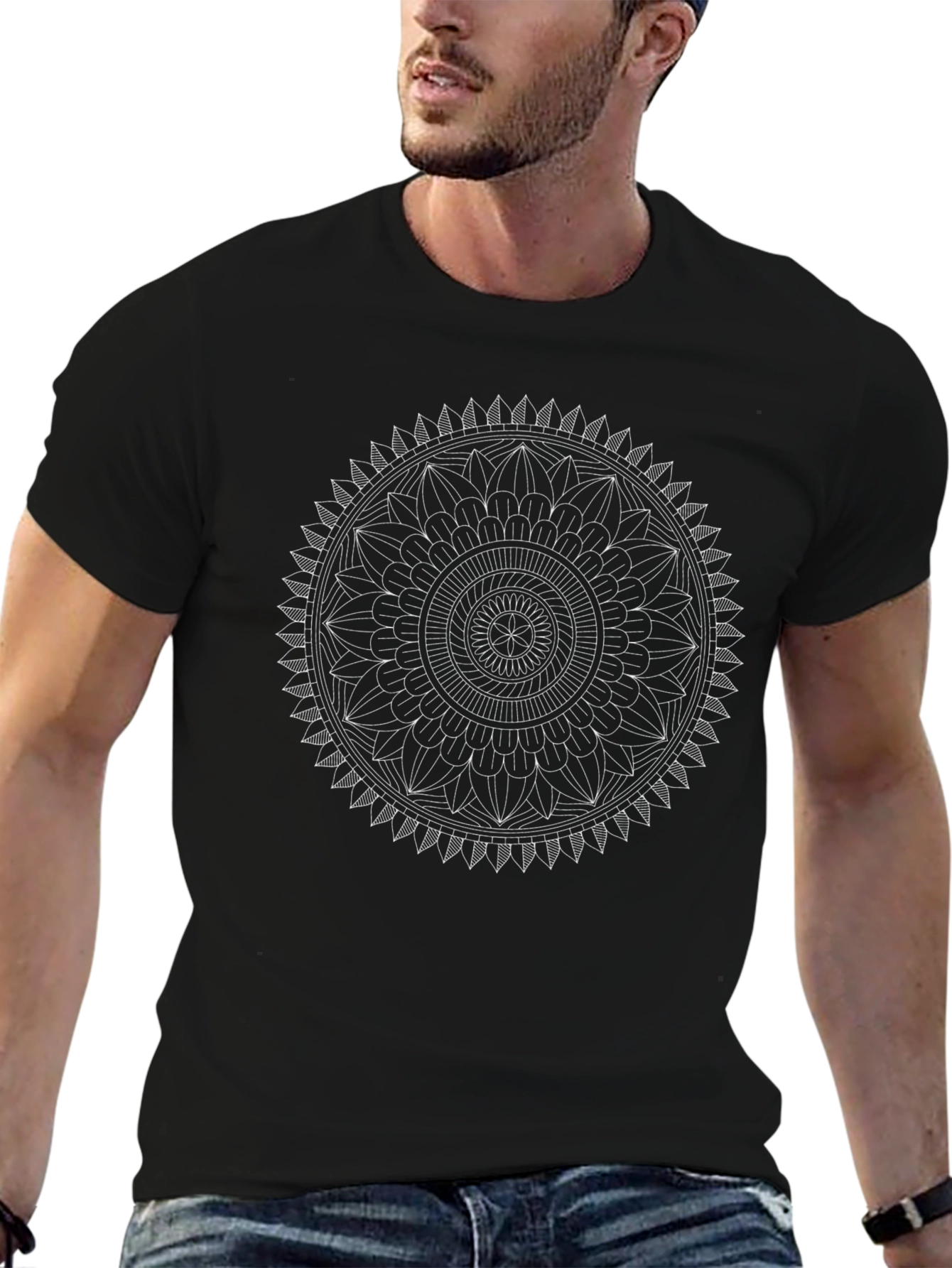 Mandala Graphic Black T-Shirt