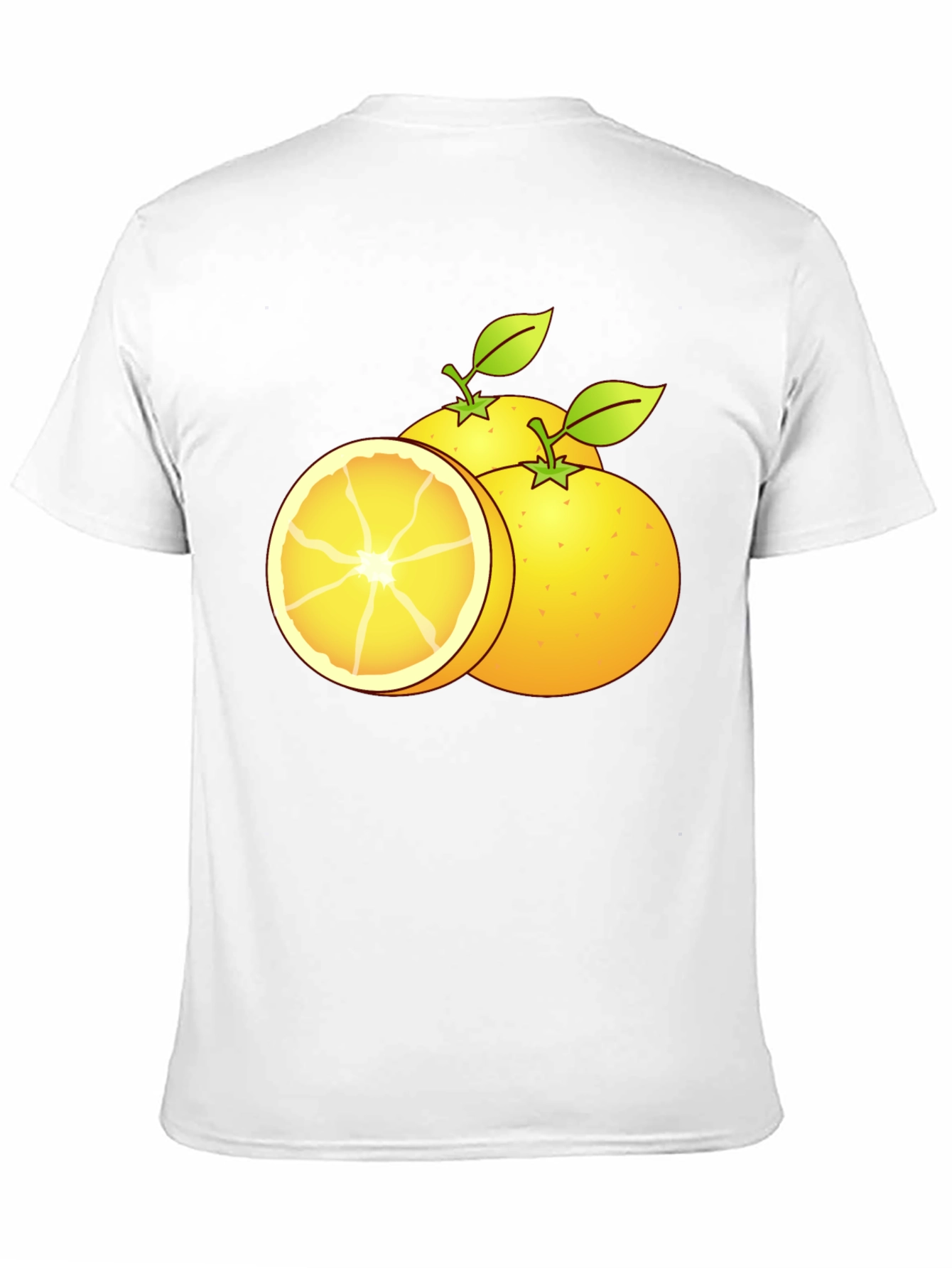 Citrus Fruit Graphic T-Shirt - Black Cotton Tee