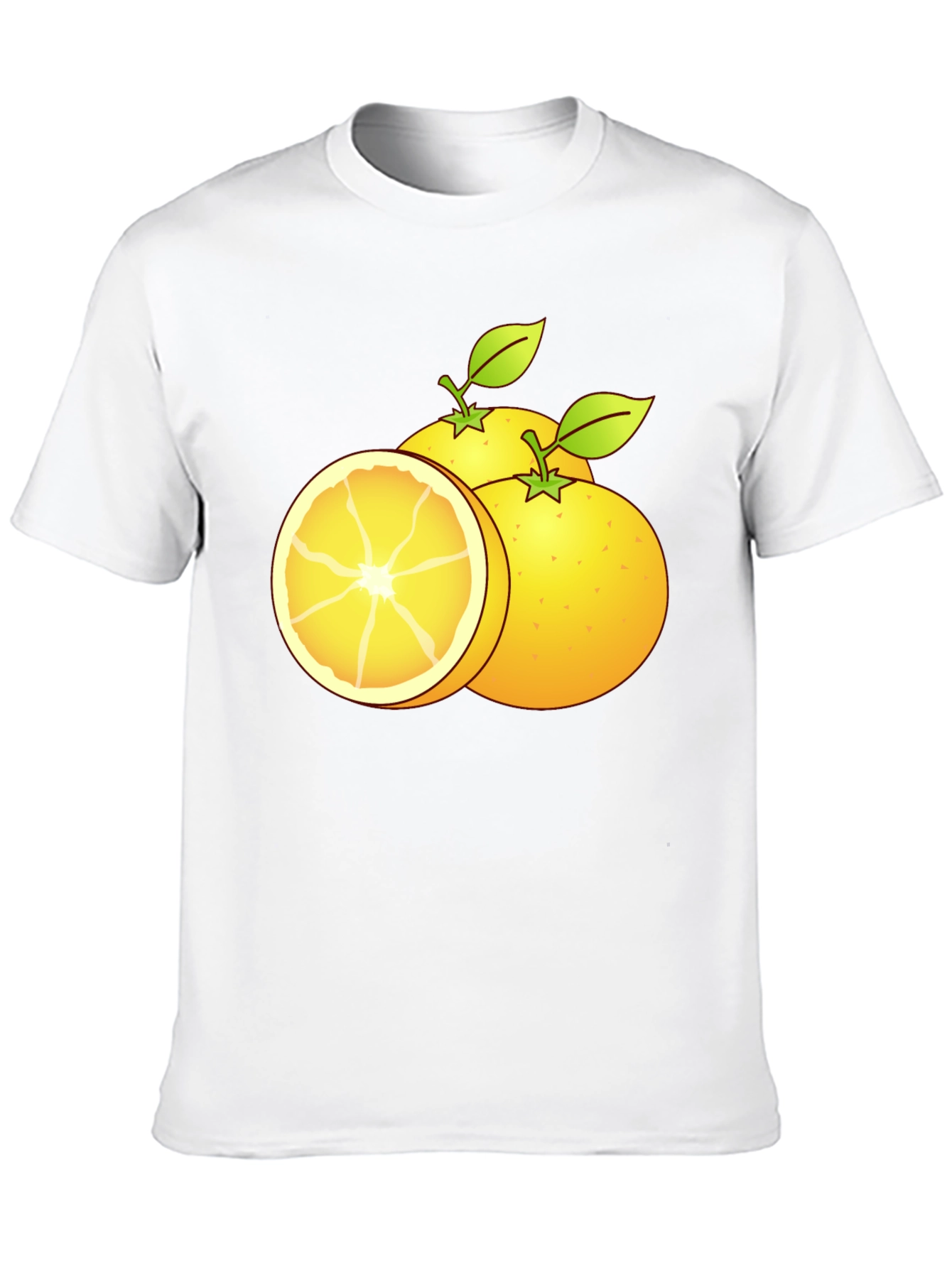 Citrus Fruit Graphic T-Shirt - Black Cotton Tee