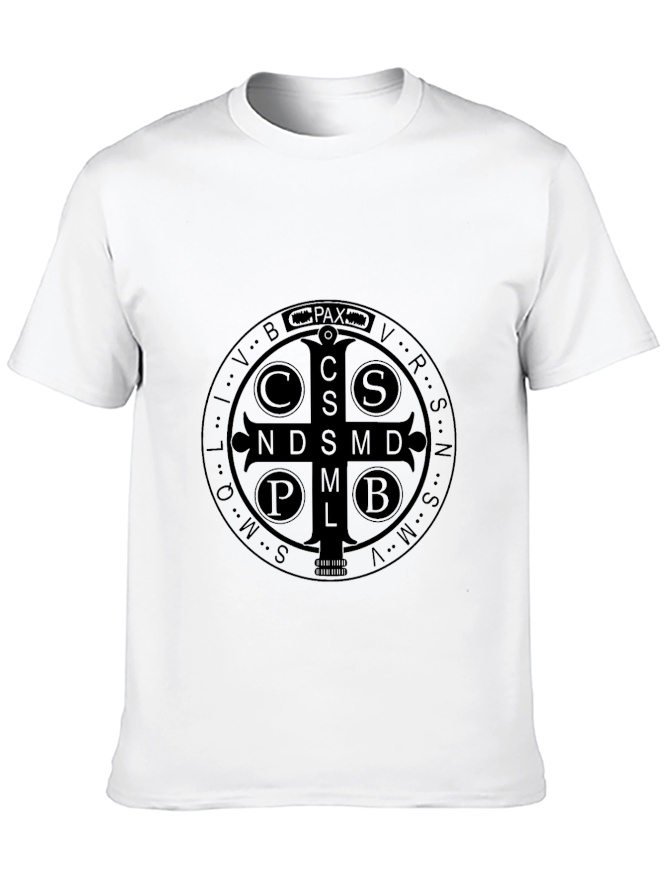 Benedictine Cross T-Shirt - Black