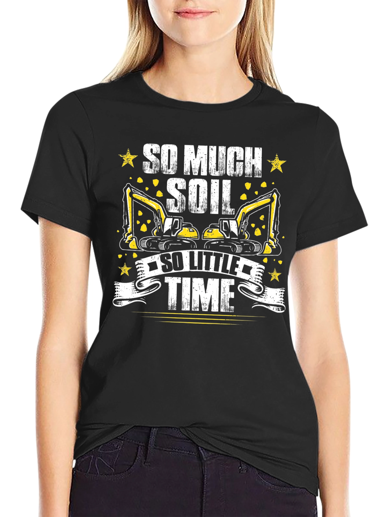 So Much Soil So Little Time Black T-Shirt