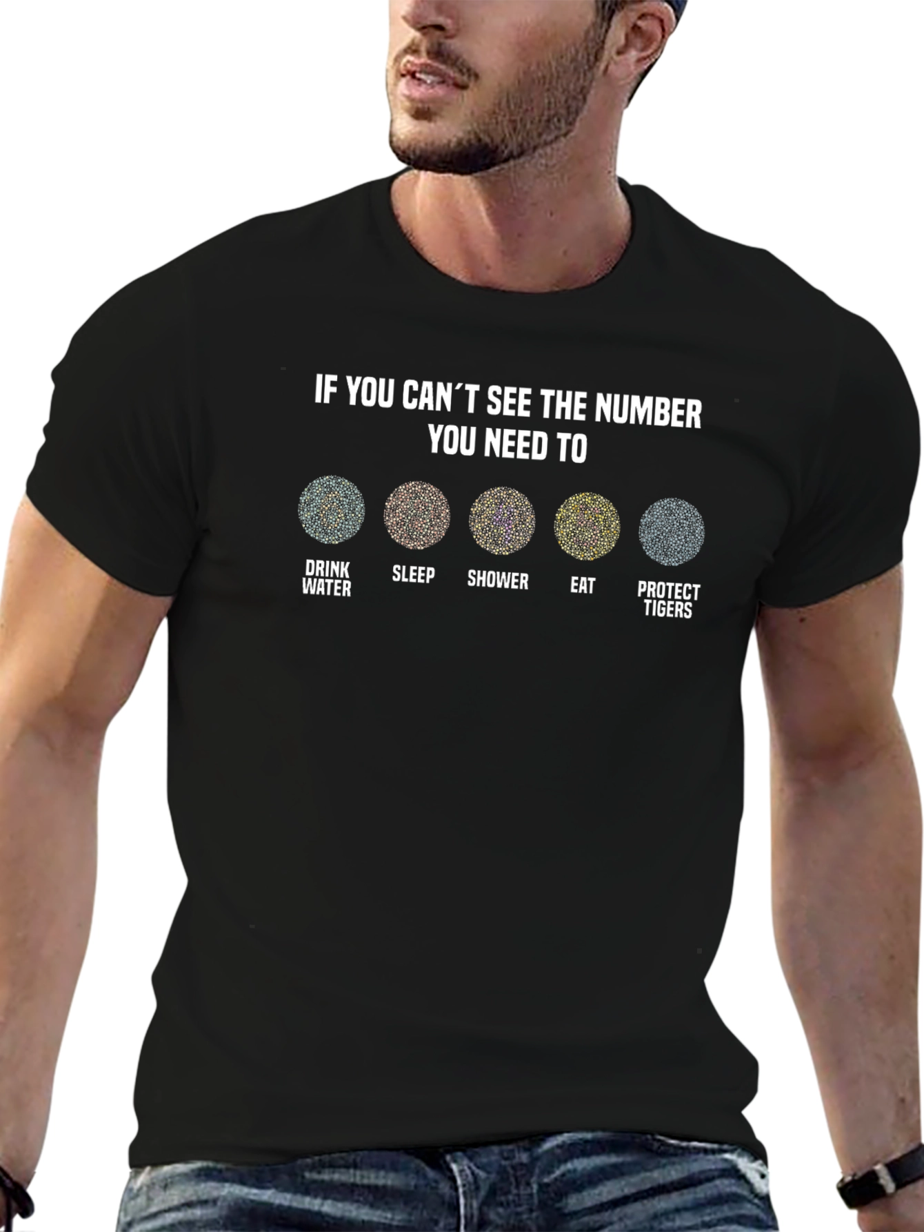 Needs T-Shirt: Drink Sleep Shower Eat Protect Tigers