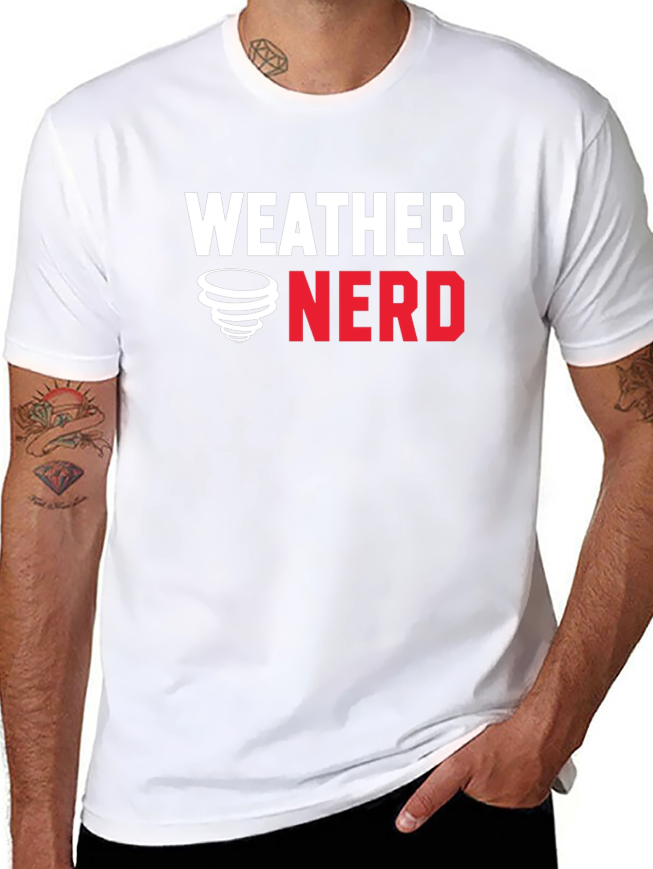 Weather Nerd T-Shirt - Black Cotton Tee