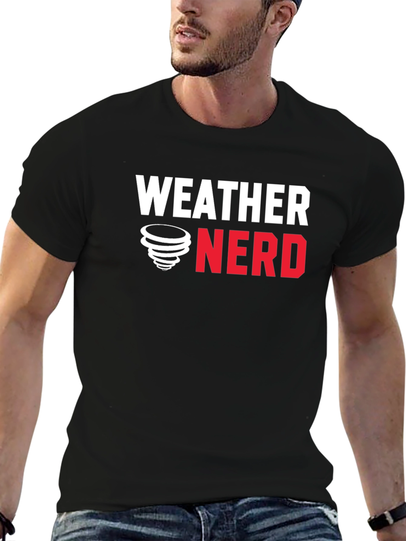 Weather Nerd T-Shirt - Black Cotton Tee
