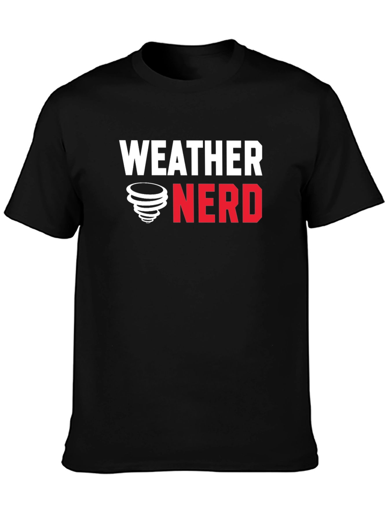 Weather Nerd T-Shirt - Black Cotton Tee