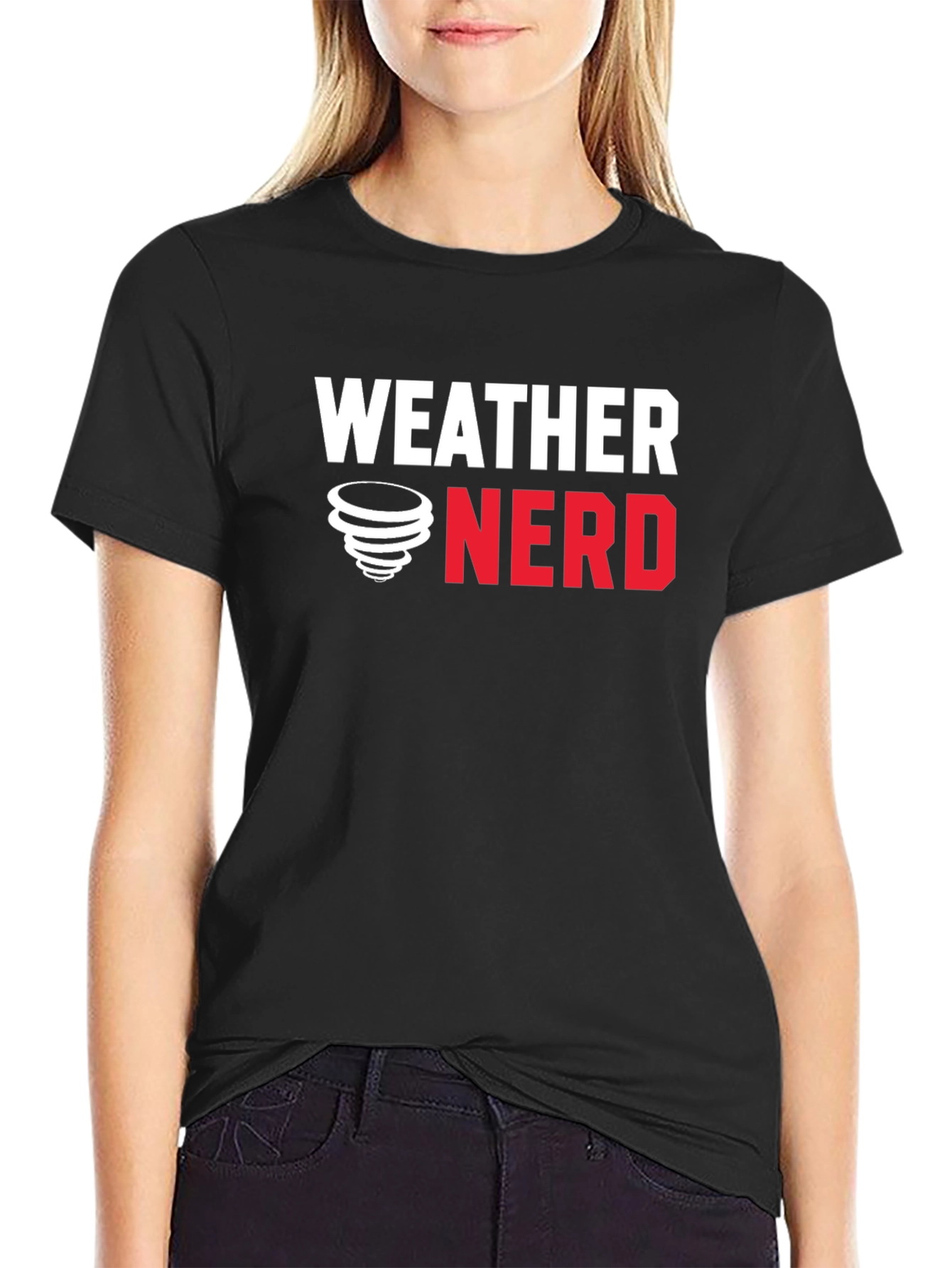 Weather Nerd T-Shirt - Black Cotton Tee
