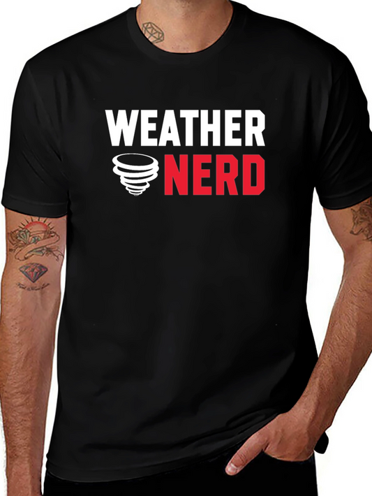 Weather Nerd T-Shirt - Black Cotton Tee