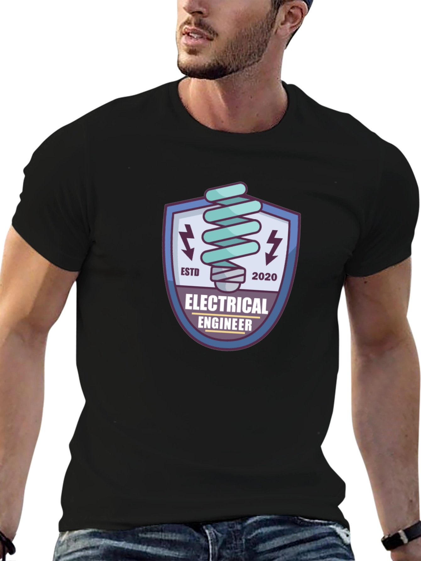 Electrical Engineer ESTD 2020 T-Shirt