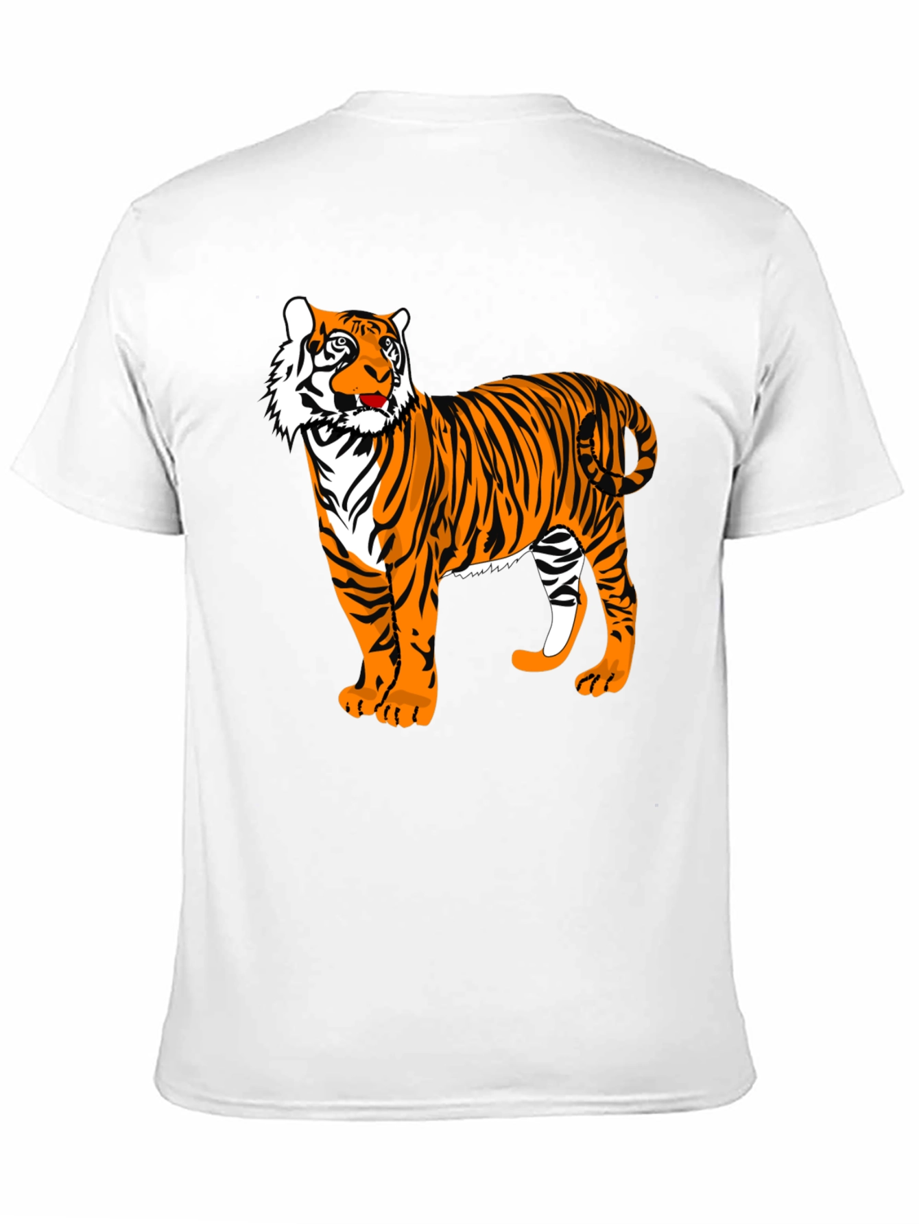 Tiger Graphic Tee - Bold Black Animal Print Shirt