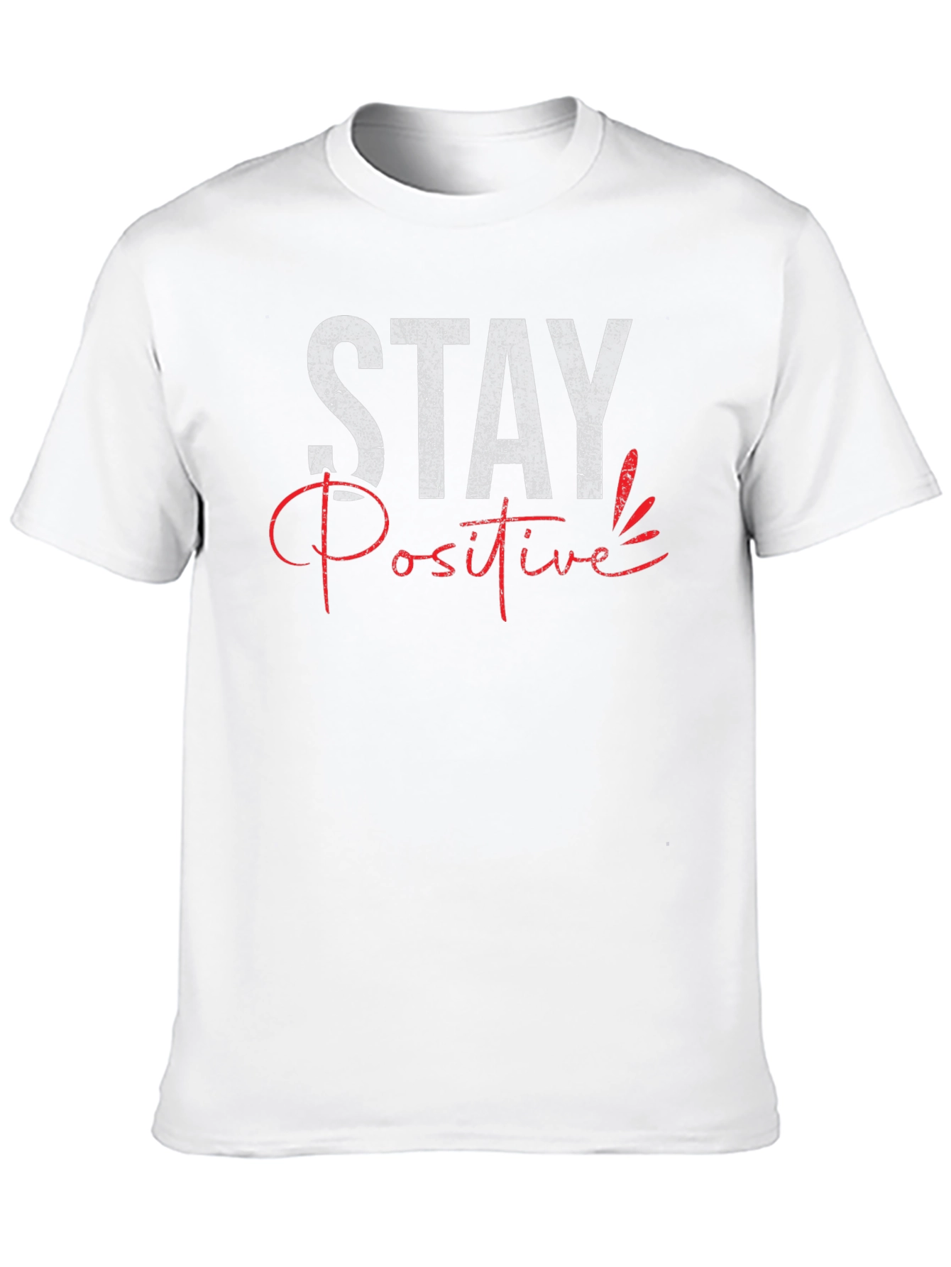 Stay Positive Graphic Tee - Trendy Mens T-Shirt