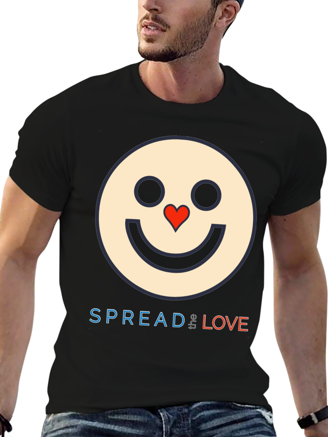 Spread Love Graphic T-Shirt - Black