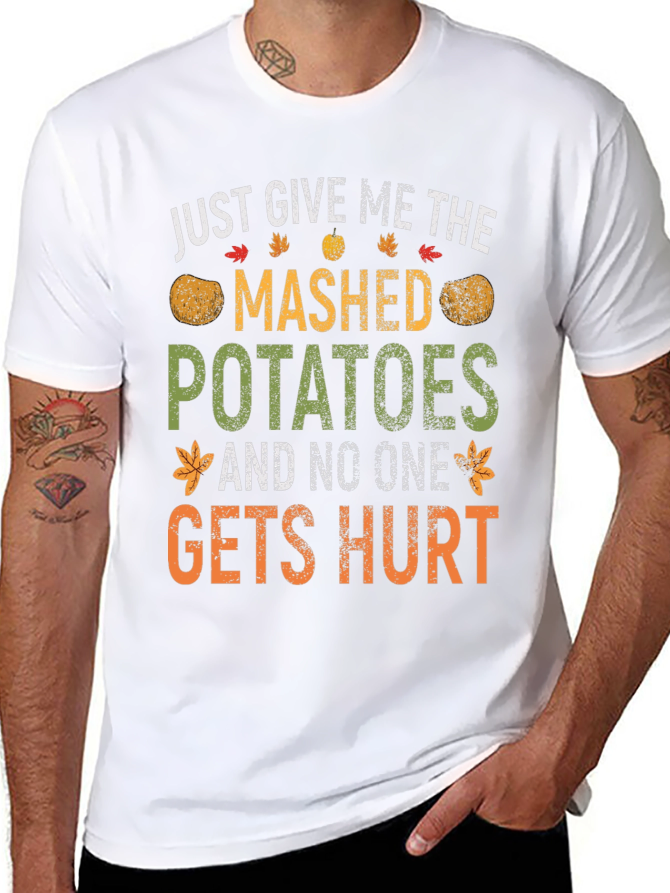 Mashed Potatoes Funny Thanksgiving T-Shirt