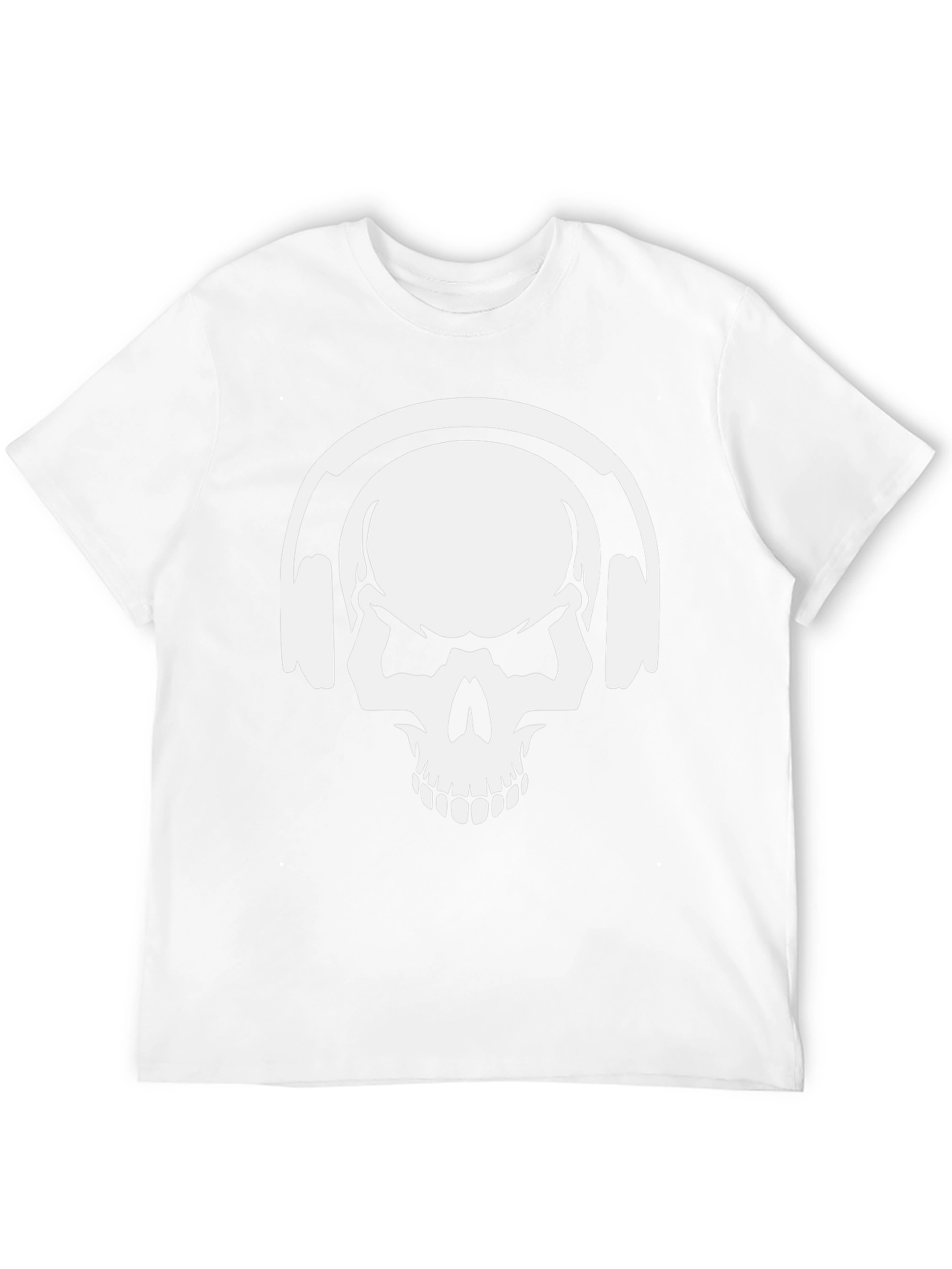 Skull Headphones Graphic T-Shirt