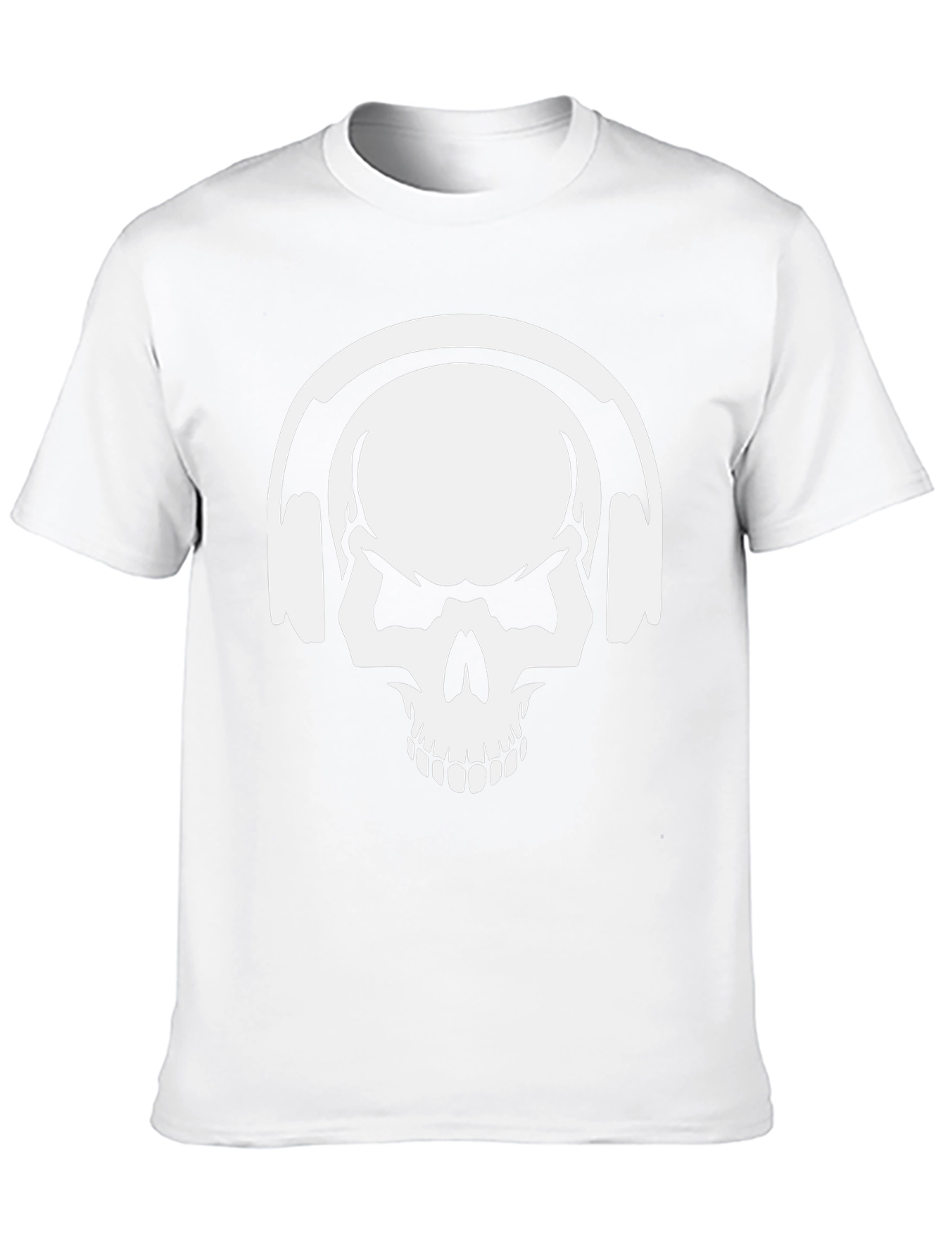 Skull Headphones Graphic T-Shirt