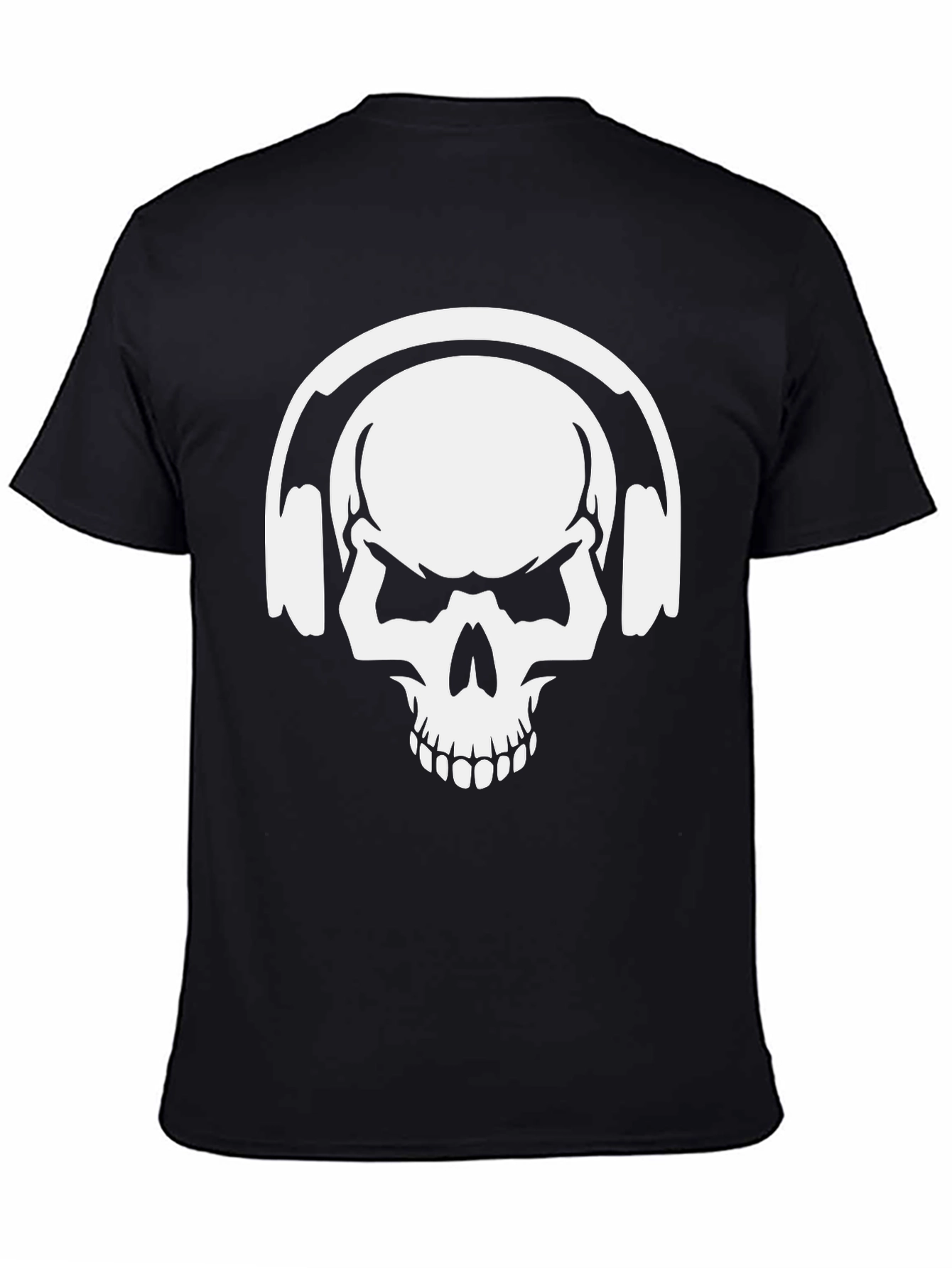 Skull Headphones Graphic T-Shirt