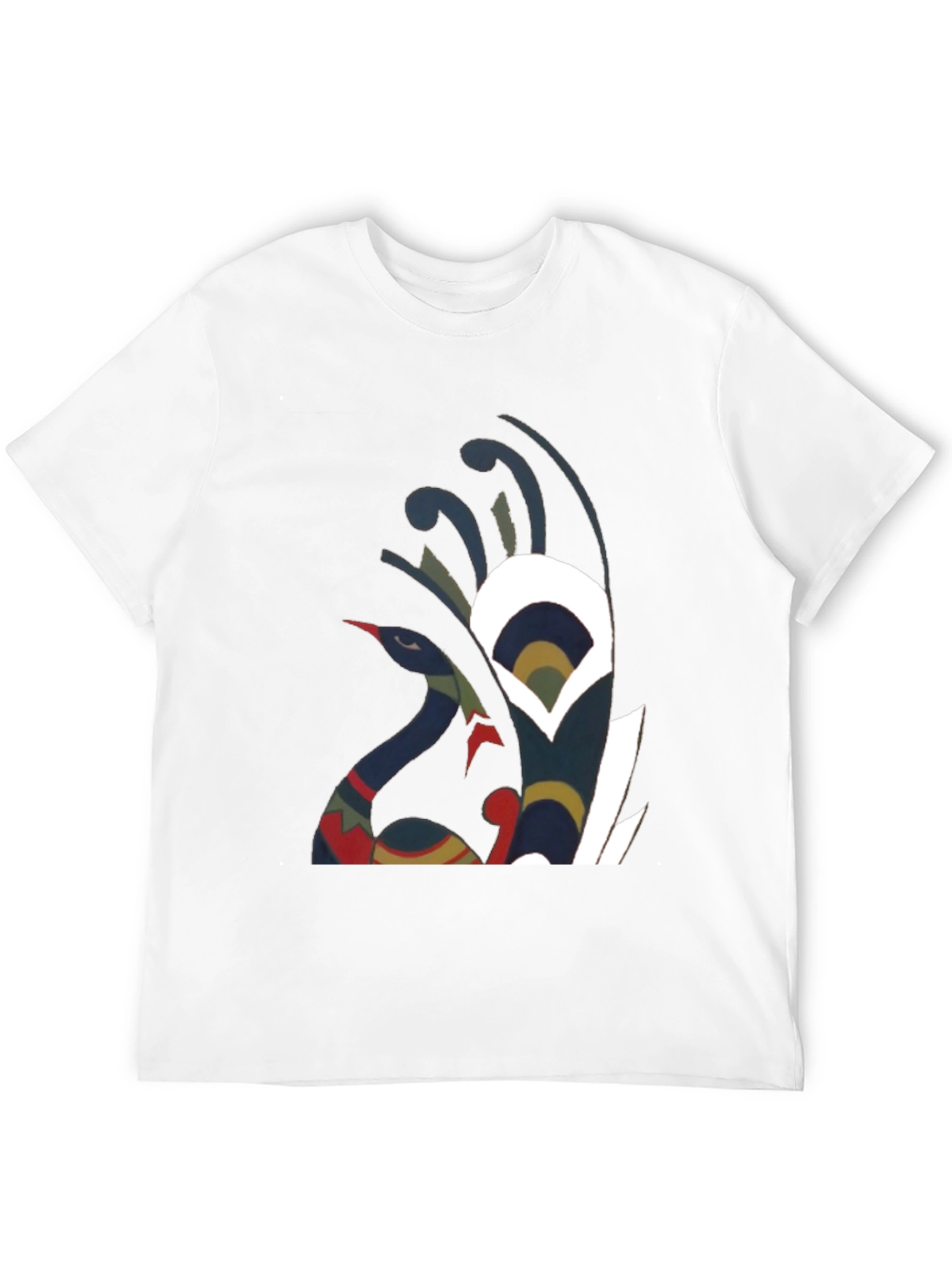 Abstract Bird Graphic Tee - Unique Style