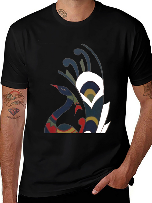 Abstract Bird Graphic Tee - Unique Style