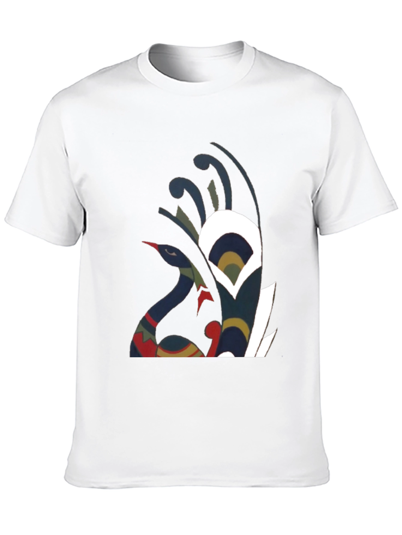 Abstract Bird Graphic Tee - Unique Style