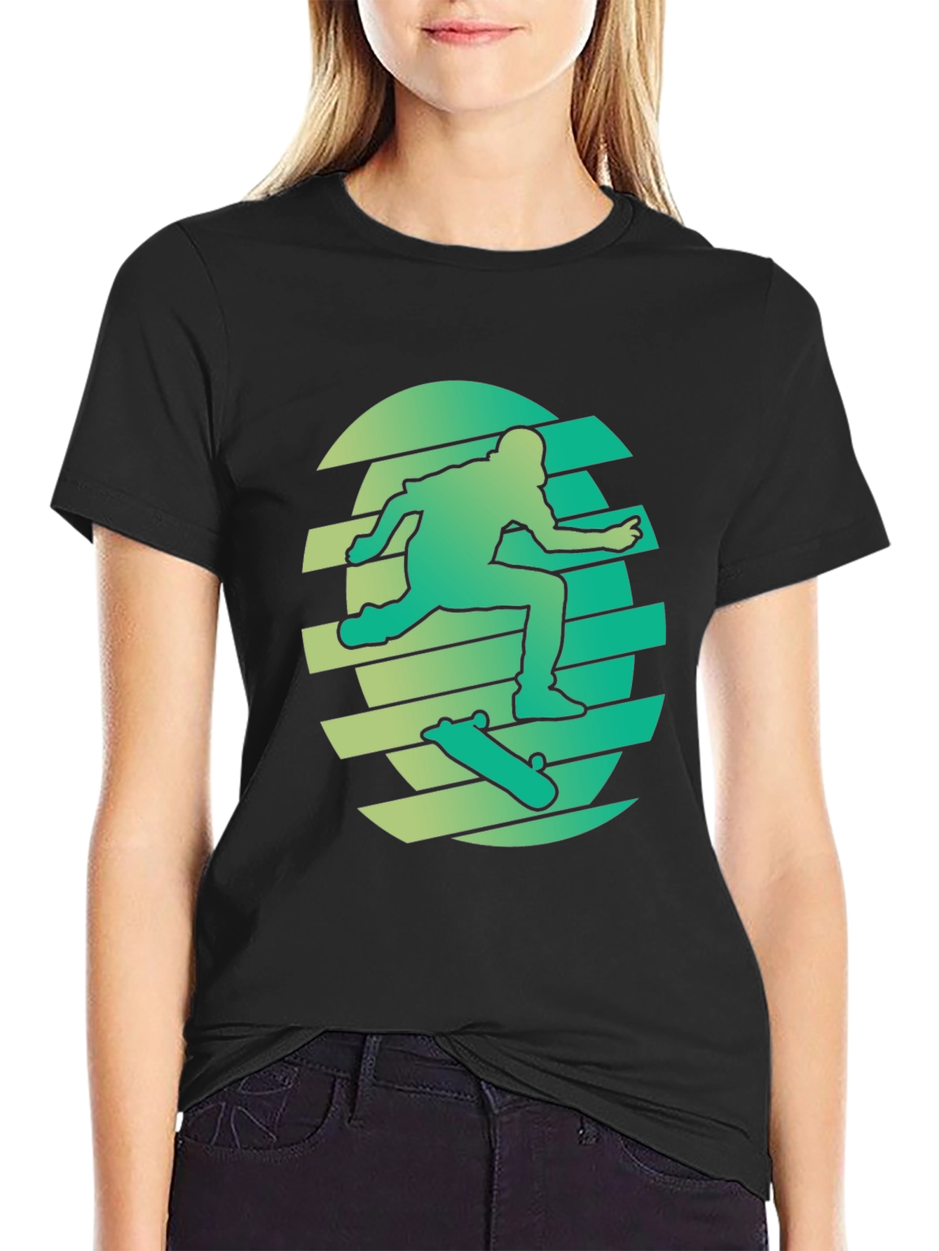 Skateboarder Graphic Tee - Cool Style