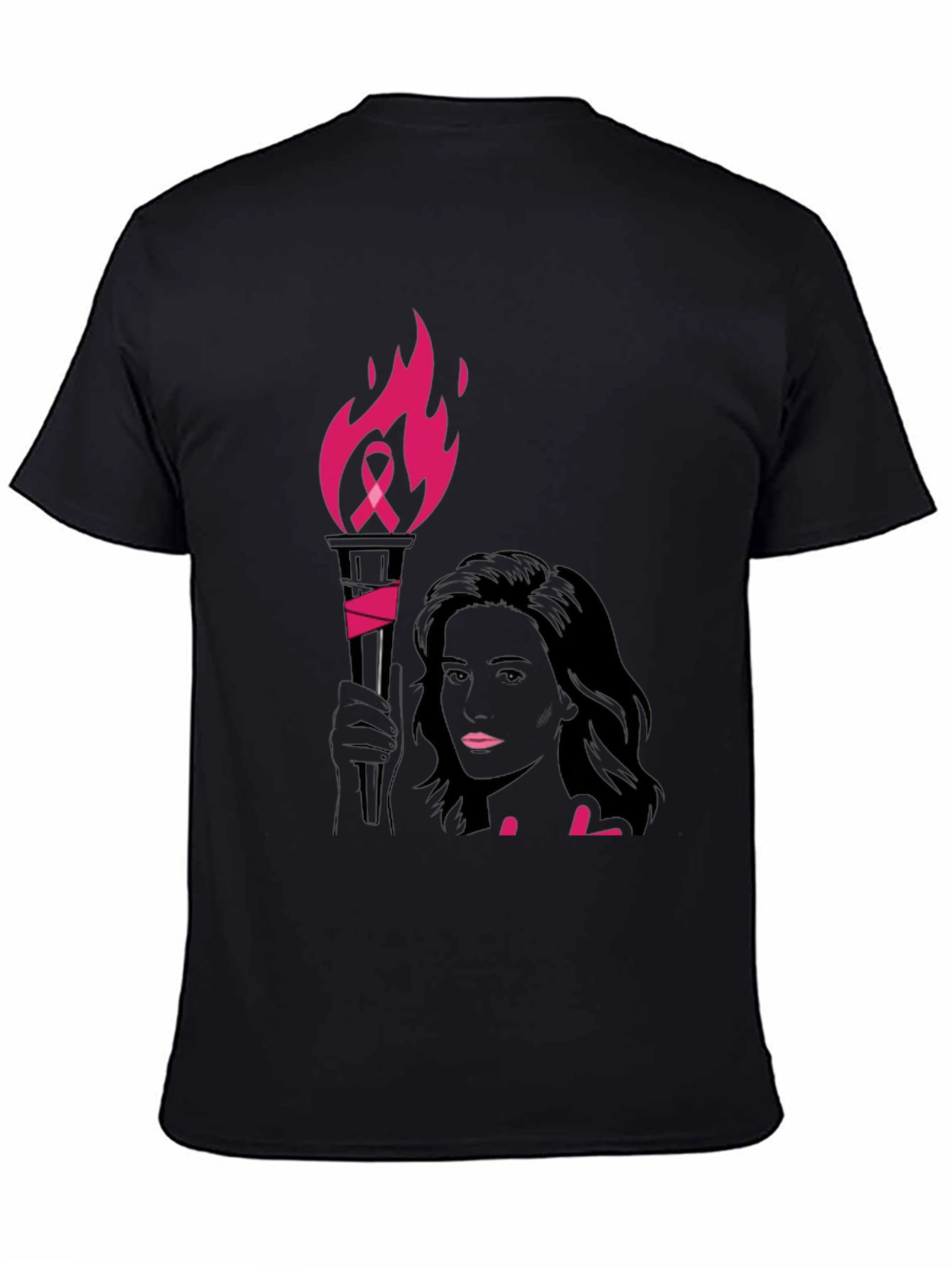 Breast Cancer Awareness Torch T-Shirt