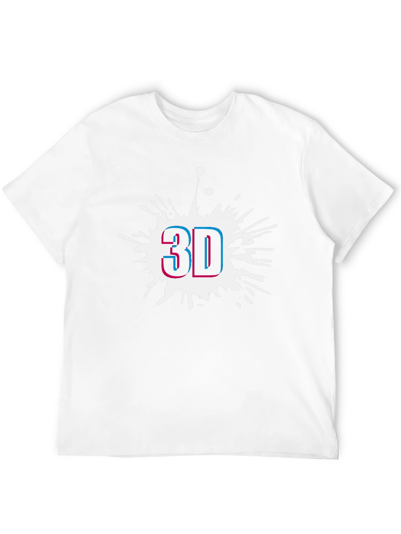 Modern 3D Graphic Black T-Shirt
