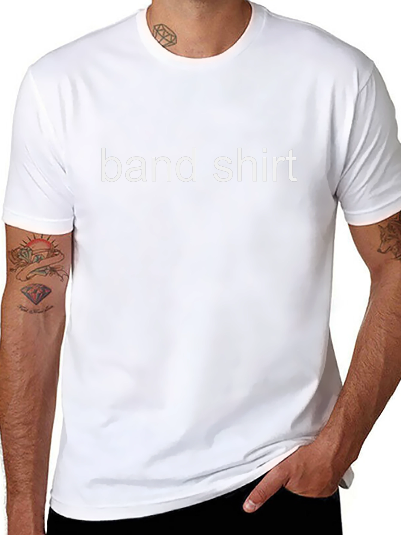 Black Band Shirt - Classic Tee