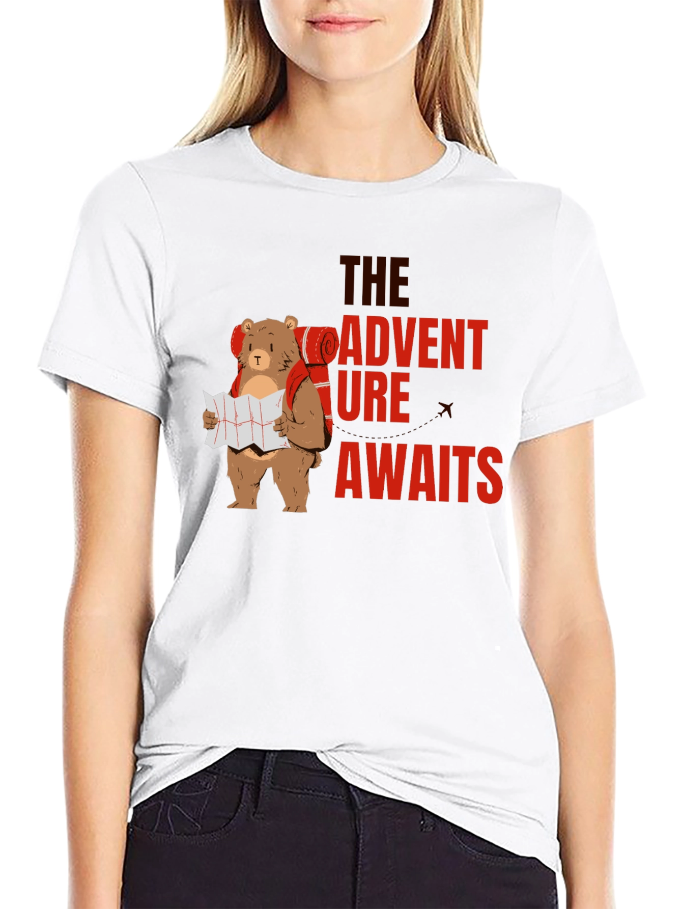 Adventure Awaits Bear Graphic Tee