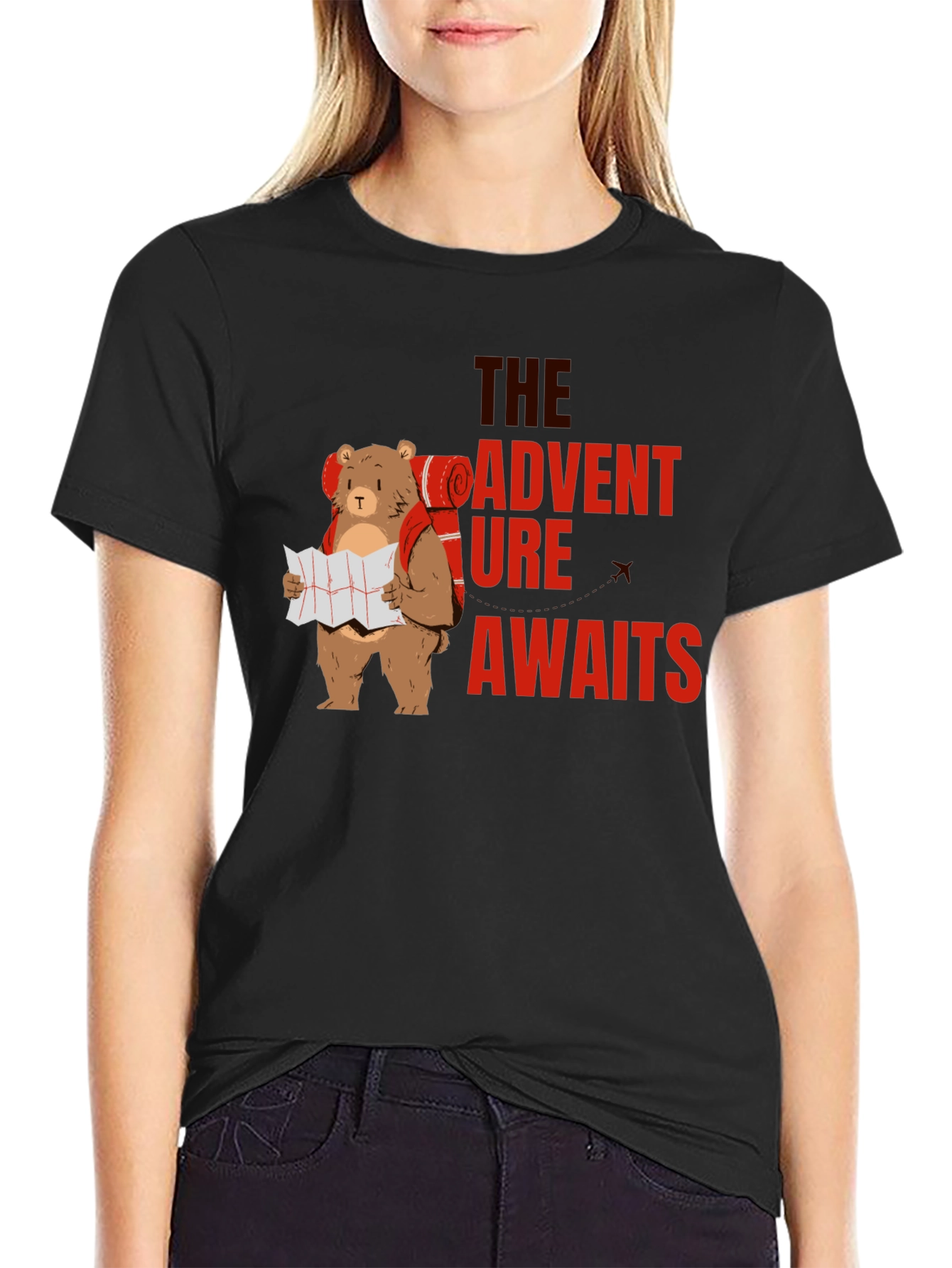 Adventure Awaits Bear Graphic Tee