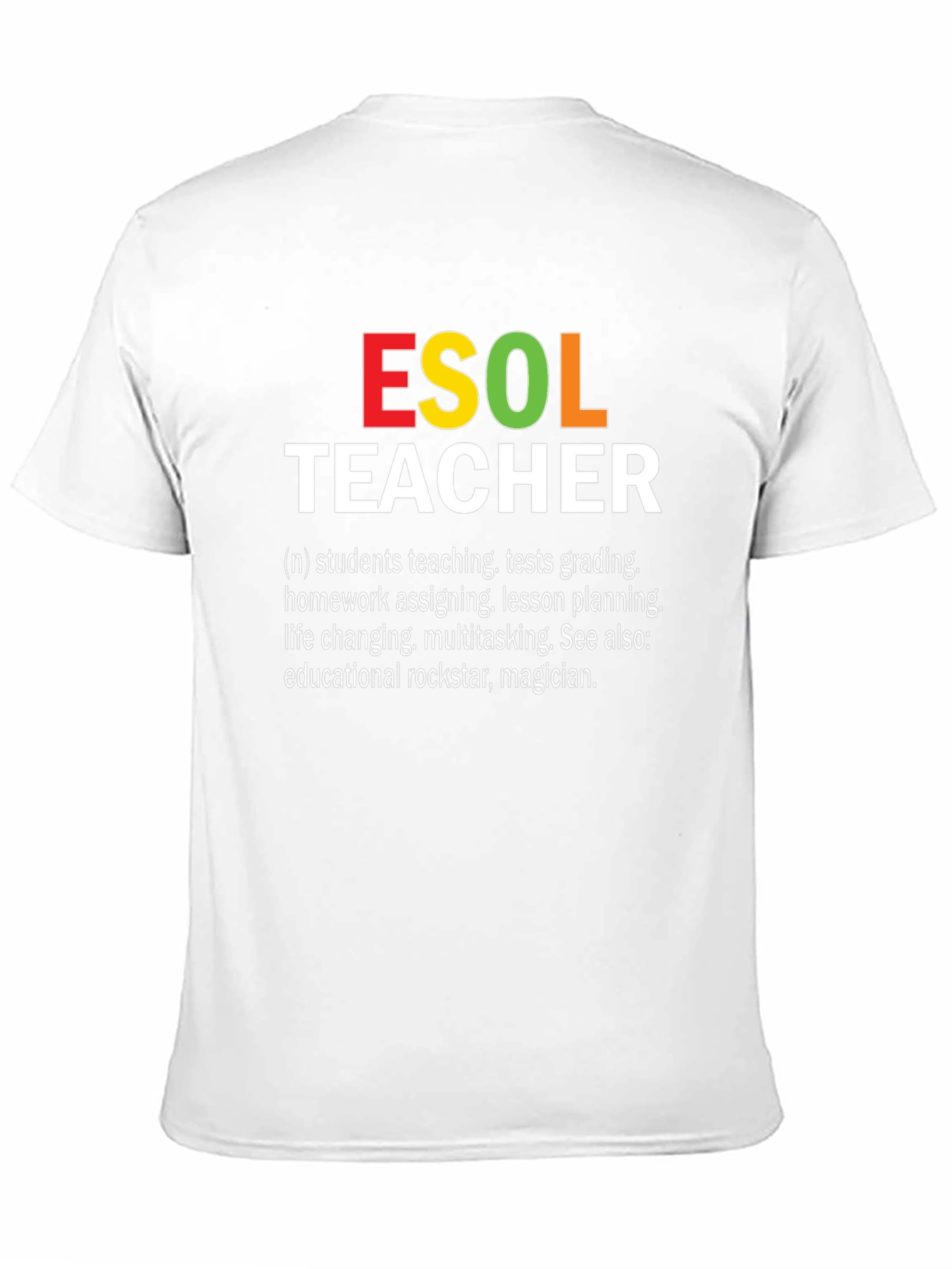 ESOL Teacher T-Shirt: Rockstar Educator Apparel
