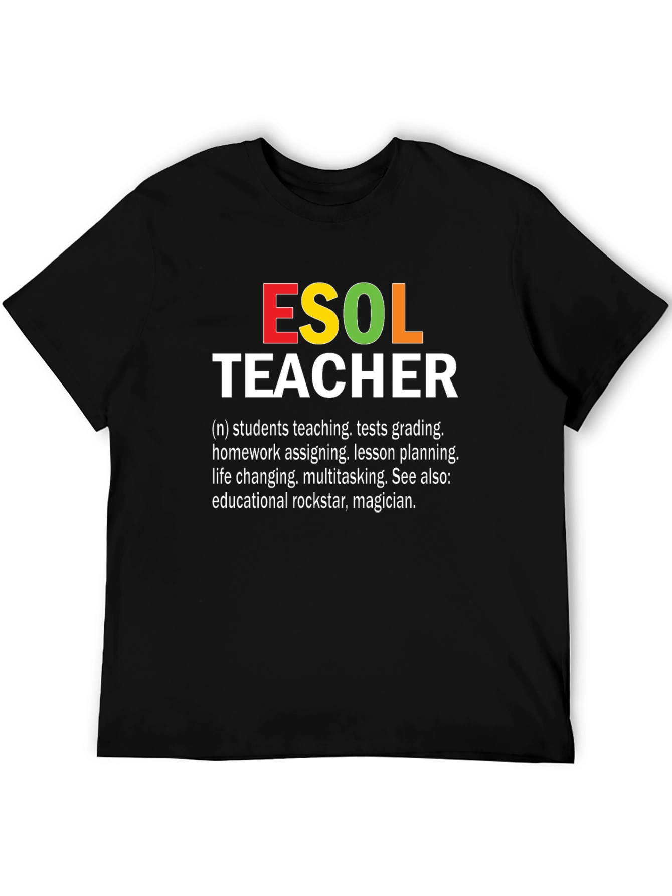 ESOL Teacher T-Shirt: Rockstar Educator Apparel