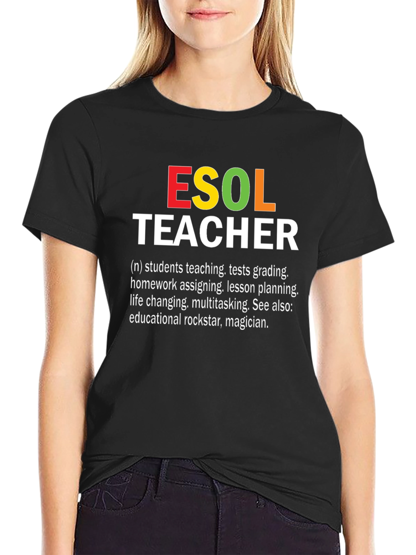 ESOL Teacher T-Shirt: Rockstar Educator Apparel