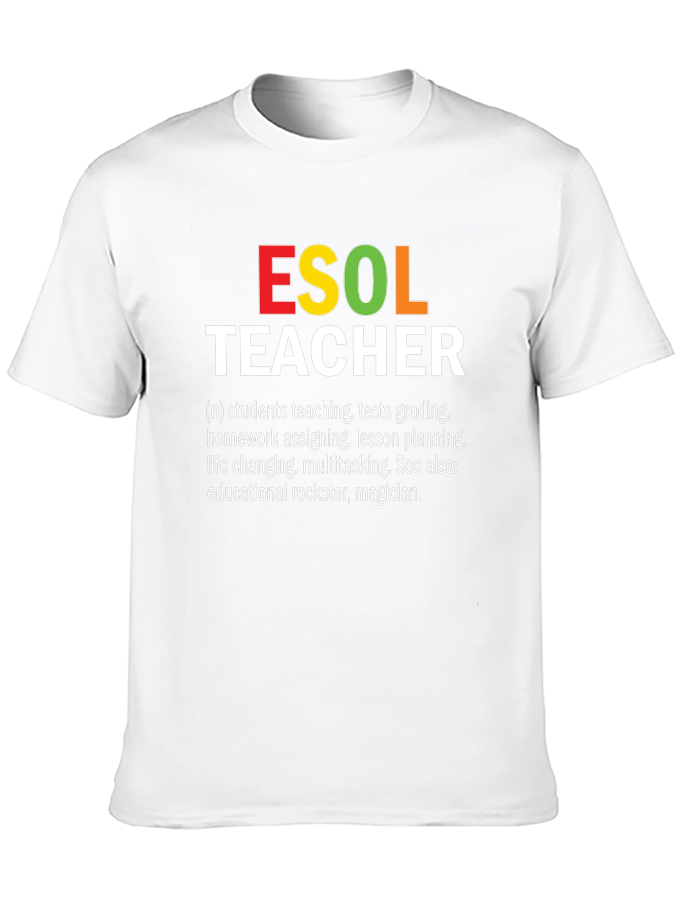 ESOL Teacher T-Shirt: Rockstar Educator Apparel